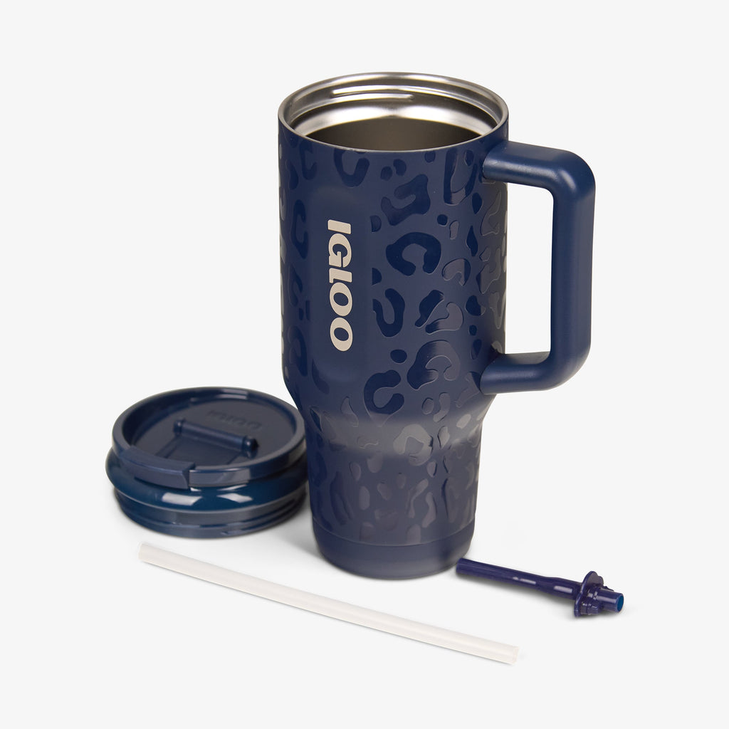 NFL 32 Oz Leopard Flip ‘n’ Sip Travel Mug L8 - Cowboys - Product View