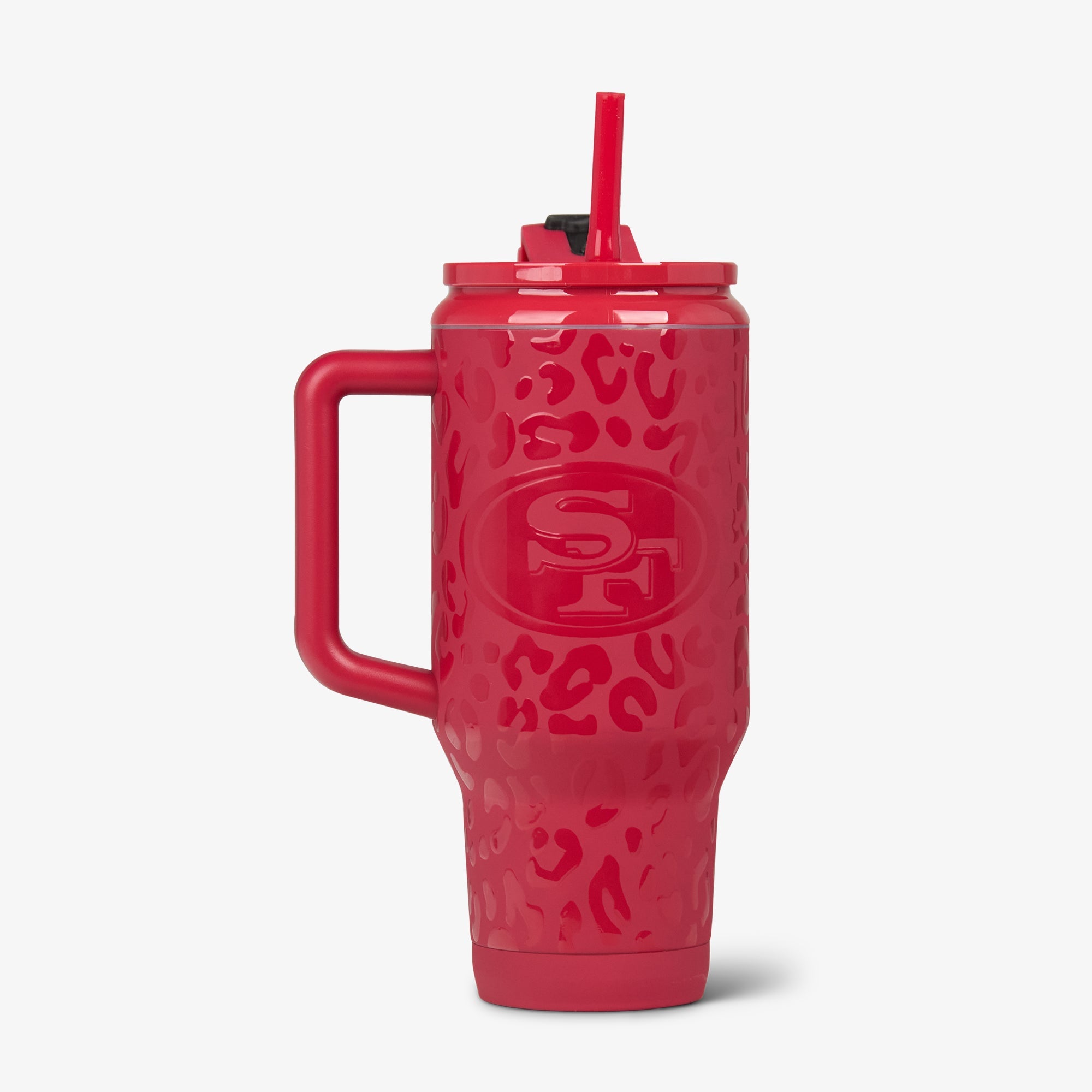 NFL 32 Oz Leopard Flip ‘n’ Sip Travel Mug L8 - 49ers - Product View