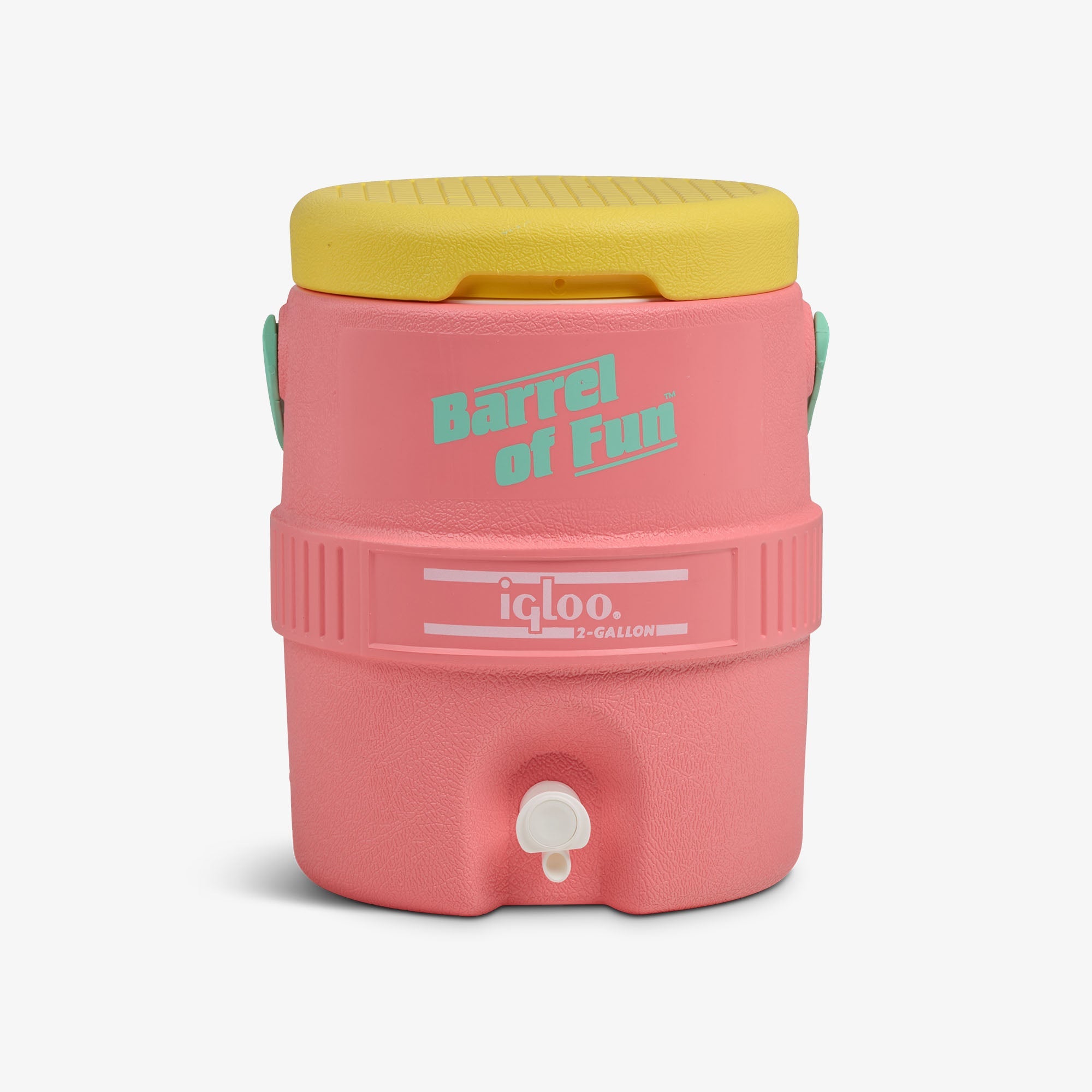Retro Barrel of Fun 2 Gallon Jug F9 - Flamingo - Front View
