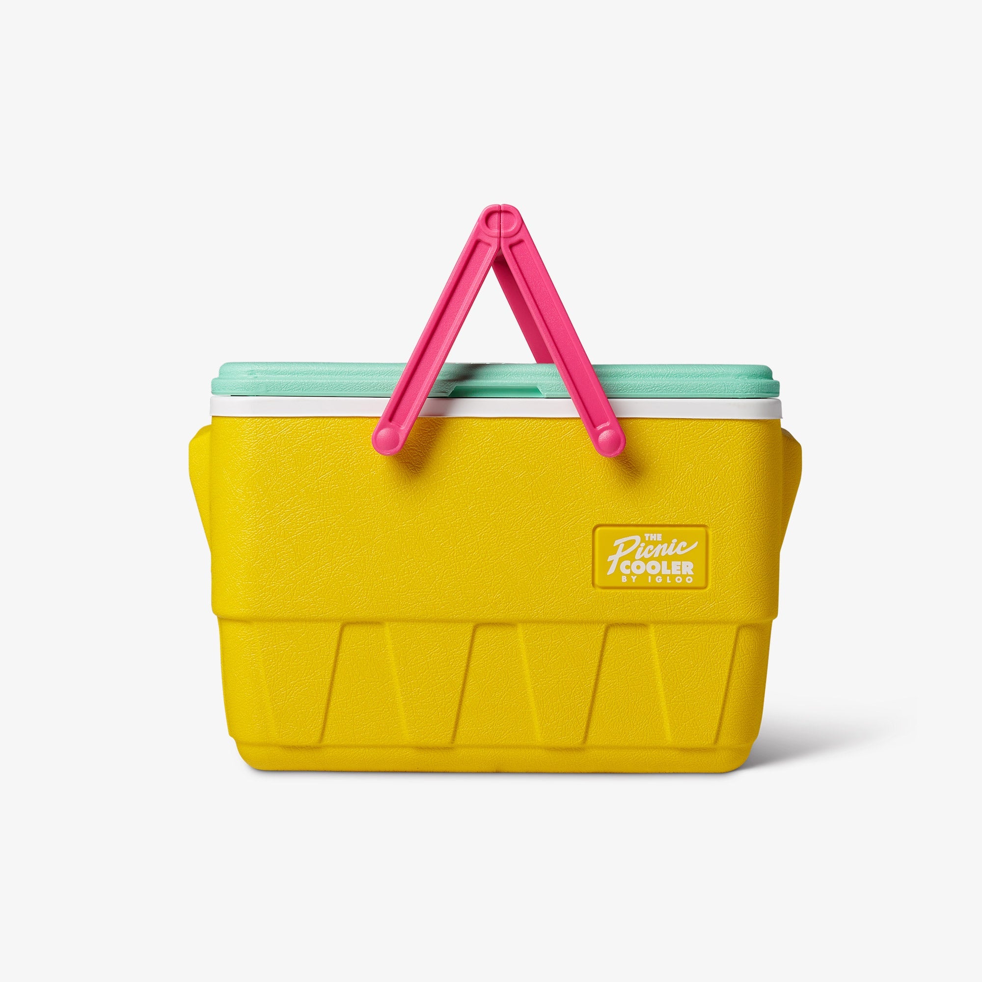 Retro Picnic Basket 25 Qt Cooler J9 - Yellow - Product View