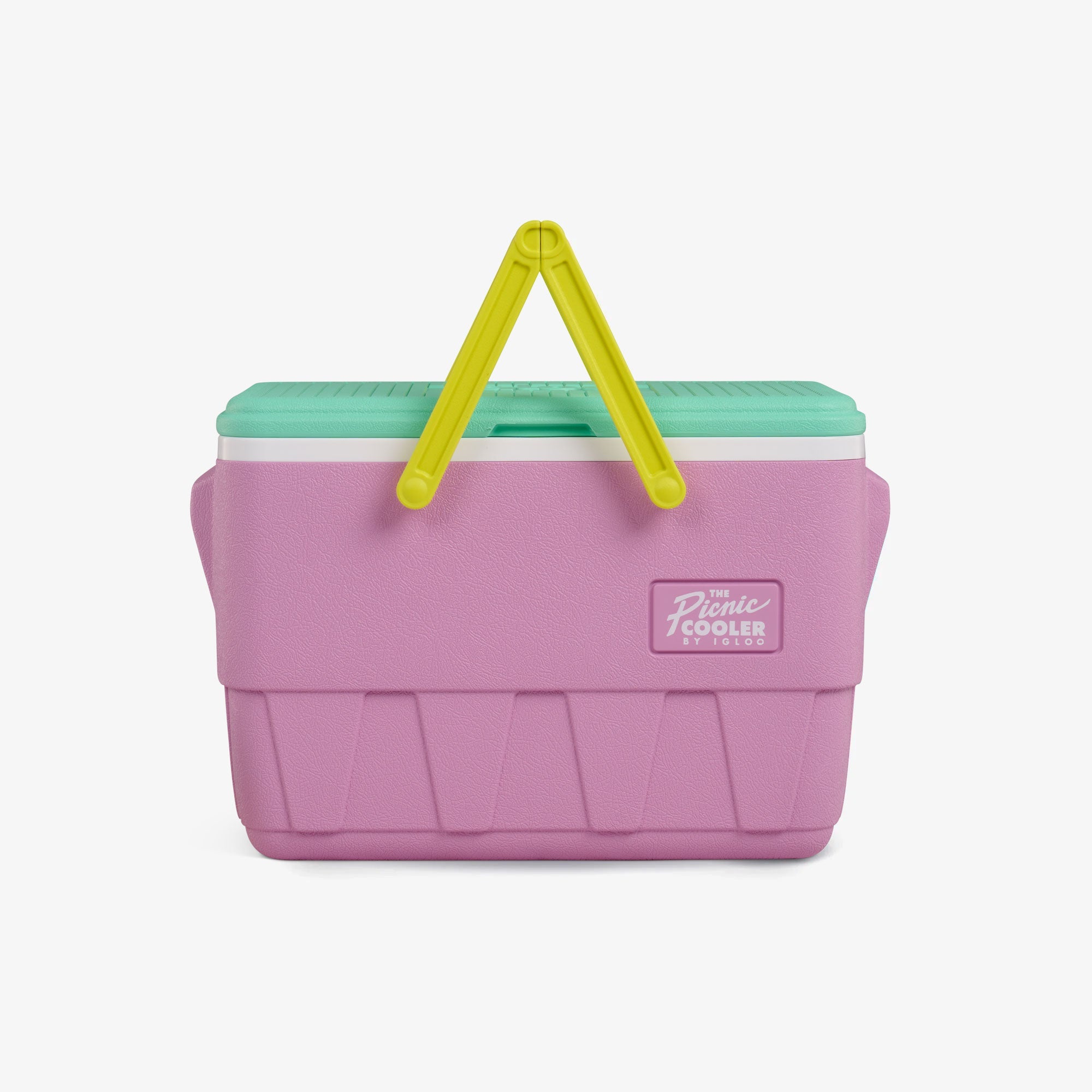 Retro Picnic Basket 25 Qt Cooler J9 - Tea Rose - Strap View