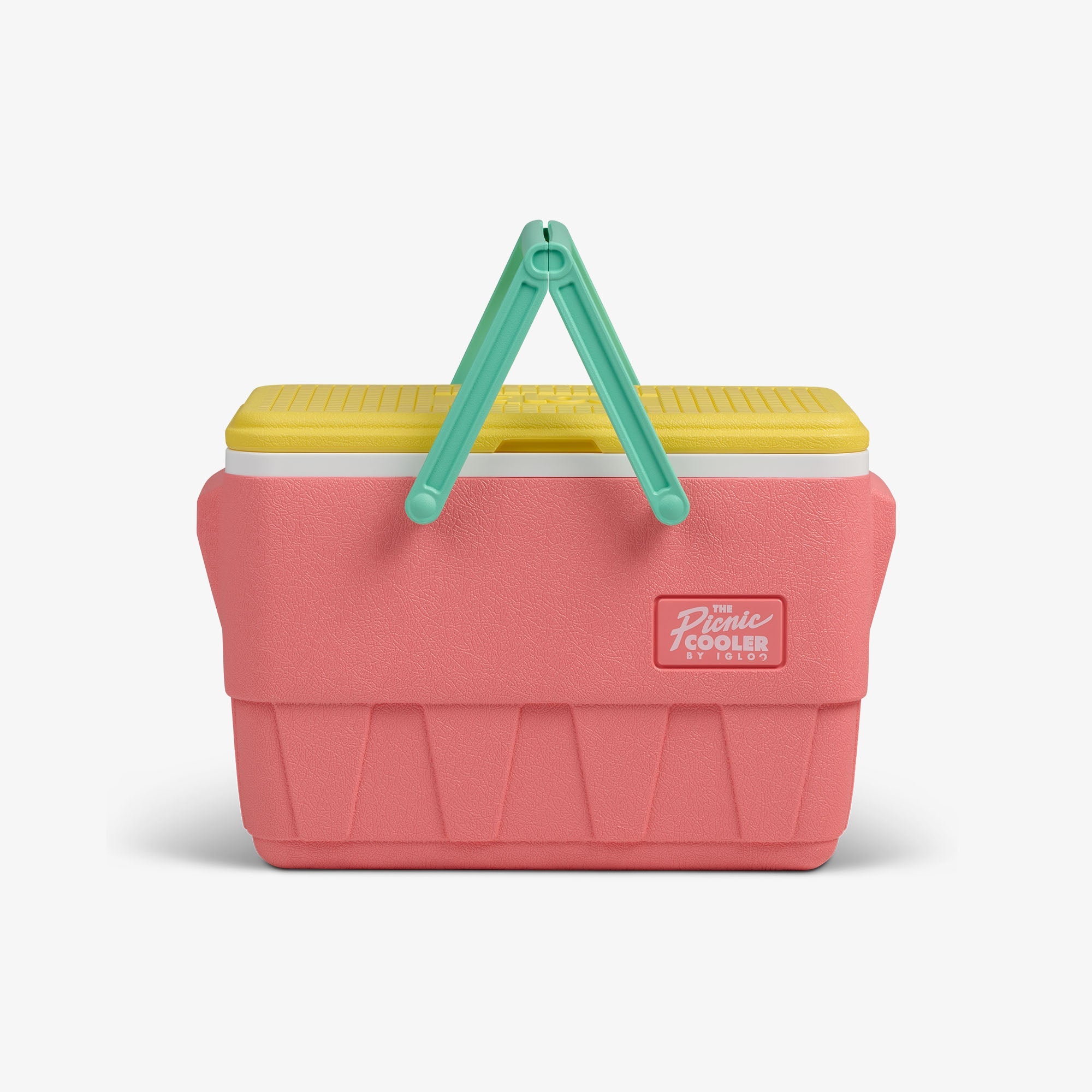 Retro Picnic Basket 25 Qt Cooler J9 - Flamingo - Strap View