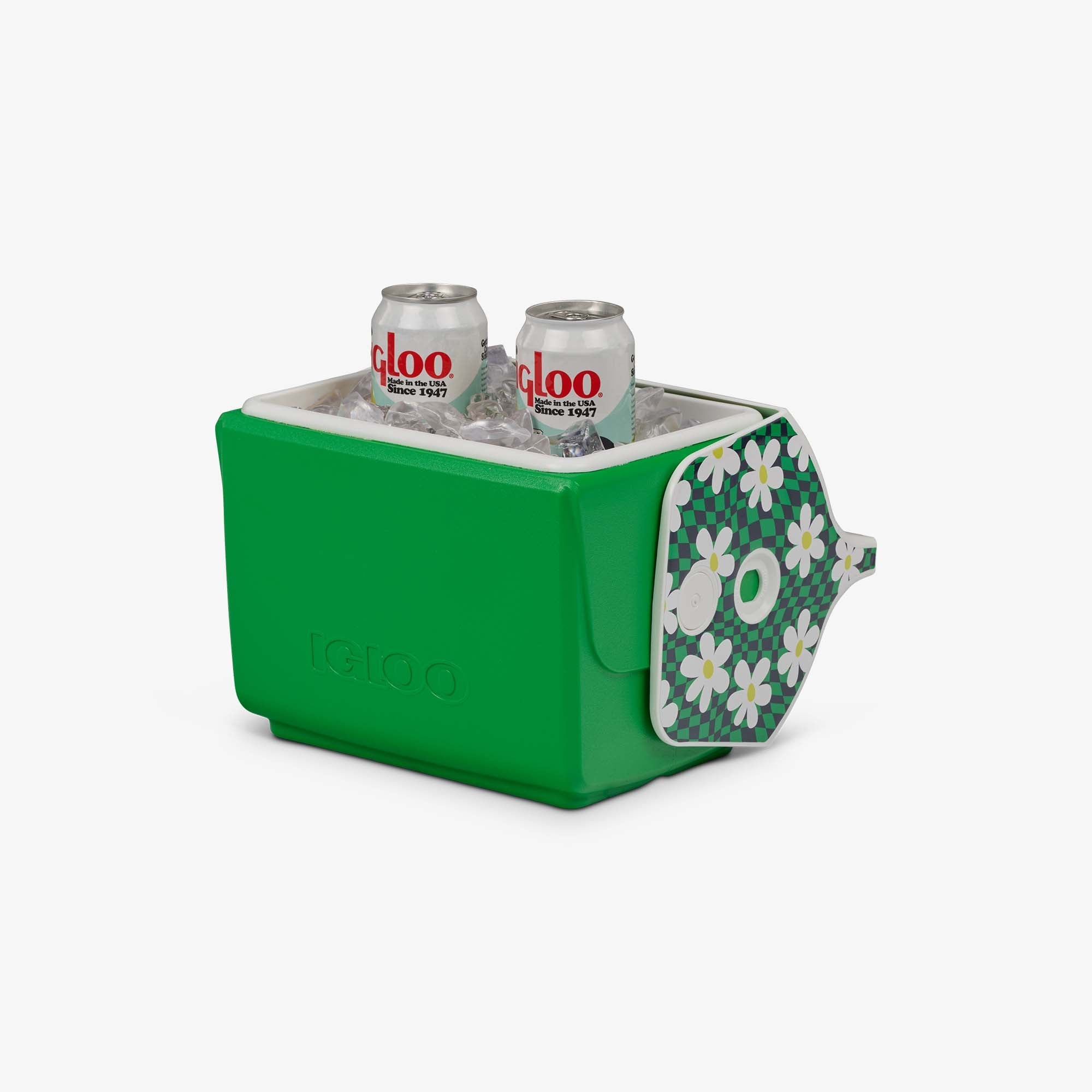 Retro Little Playmate 7 Qt Cooler P1 - Psychedelic Daisy - Product View