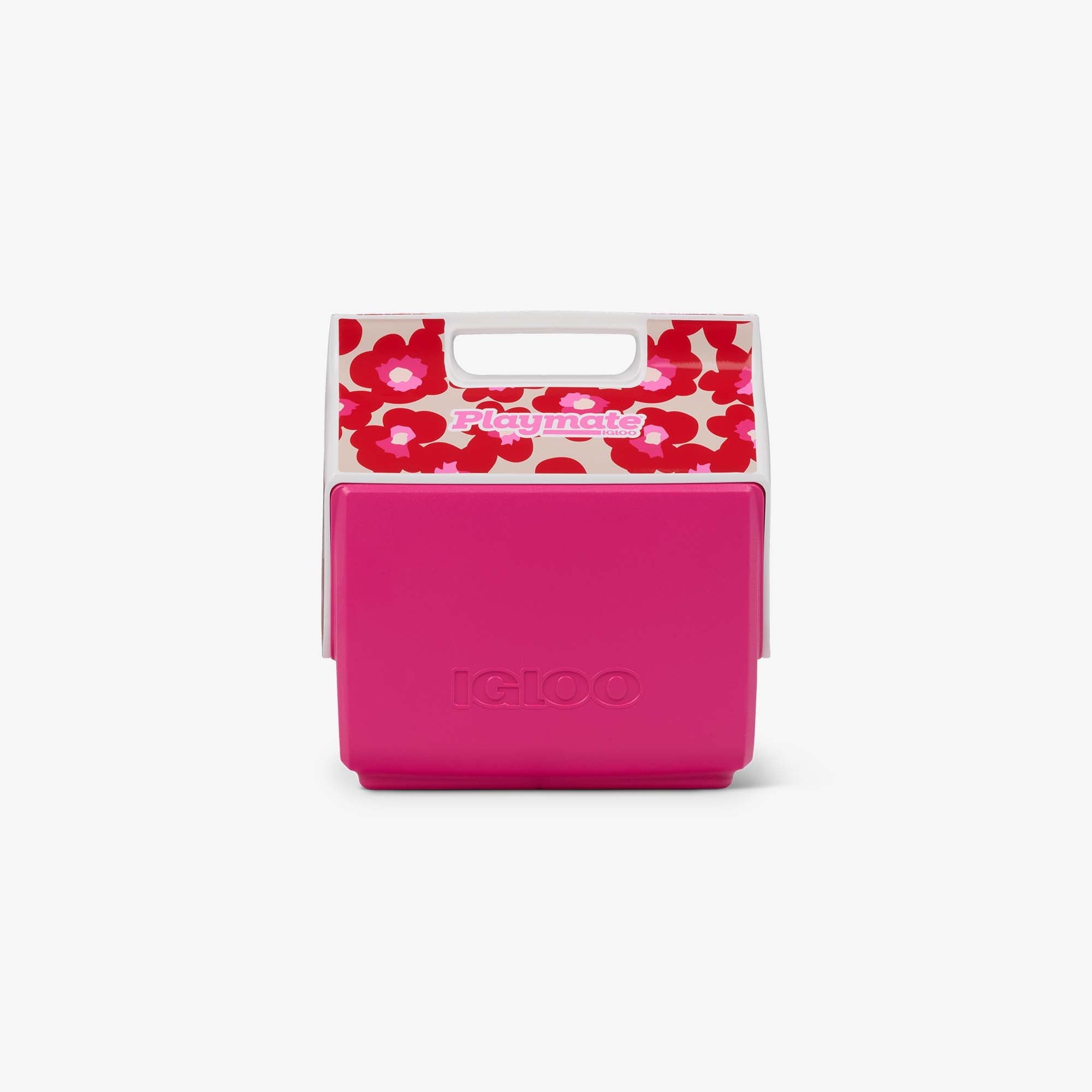Retro Little Playmate 7 Qt Cooler P1 - Mod Floral - Front View