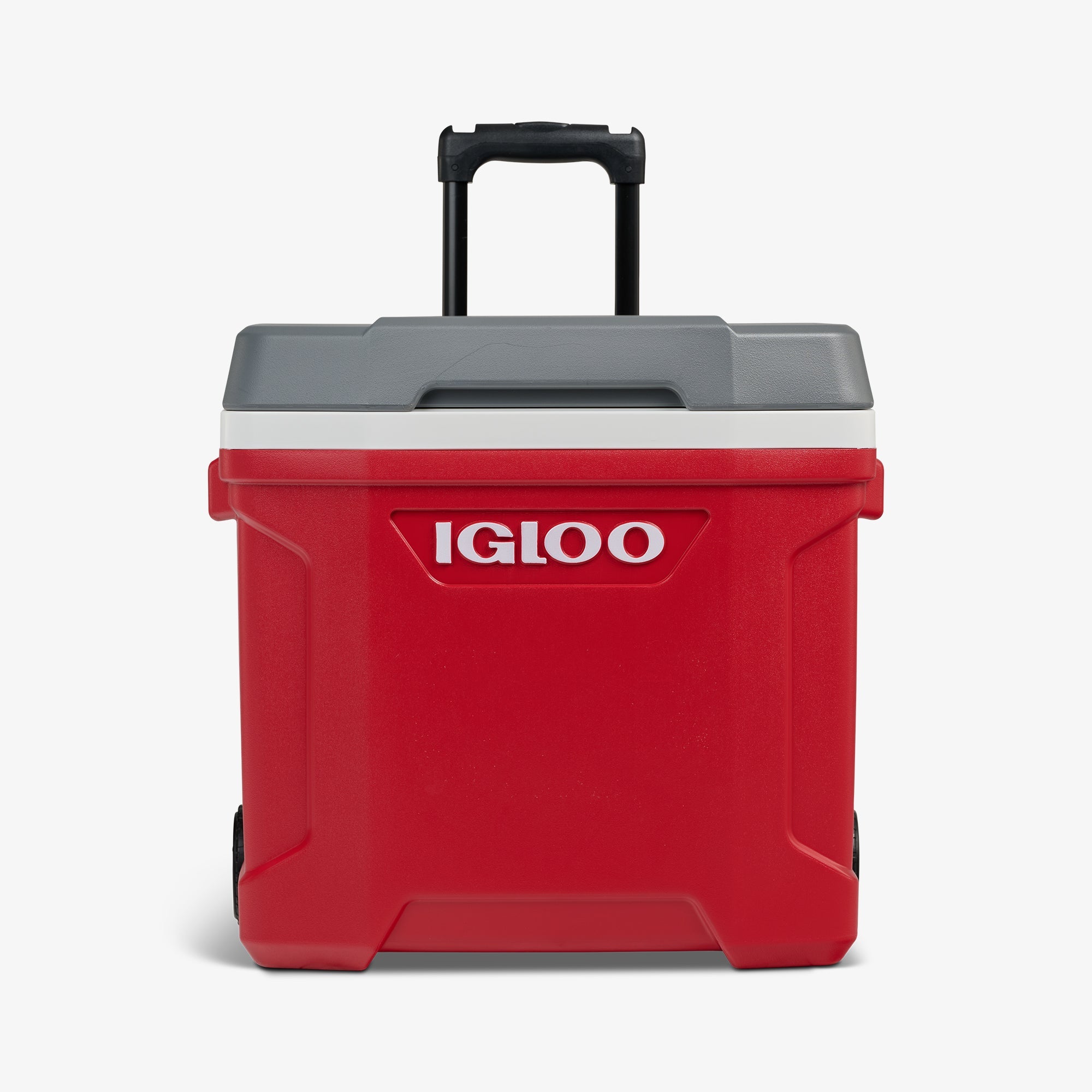 Latitude 30 Qt Roller Cooler L5 - Red - Strap View