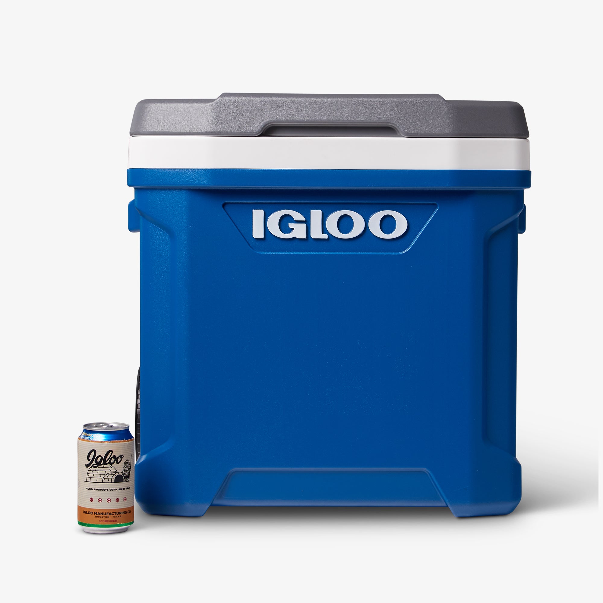 Latitude 60 Qt Roller Cooler V7 - Blue - Size View