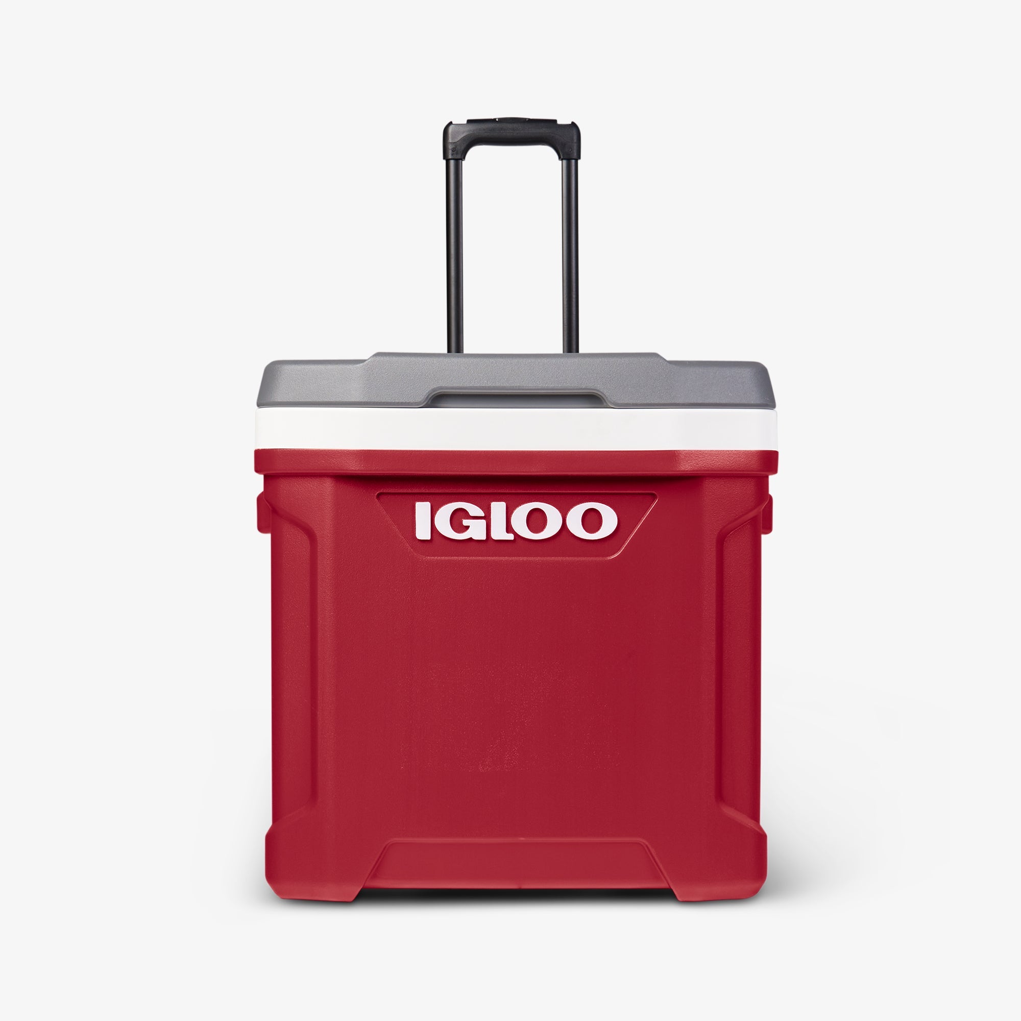 Latitude 60 Qt Roller Cooler V7 - Red - Strap View