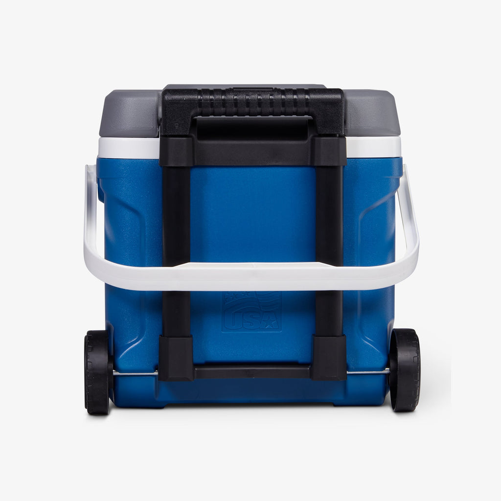 Latitude 16 Qt Roller Cooler V3 - Blue - Back View