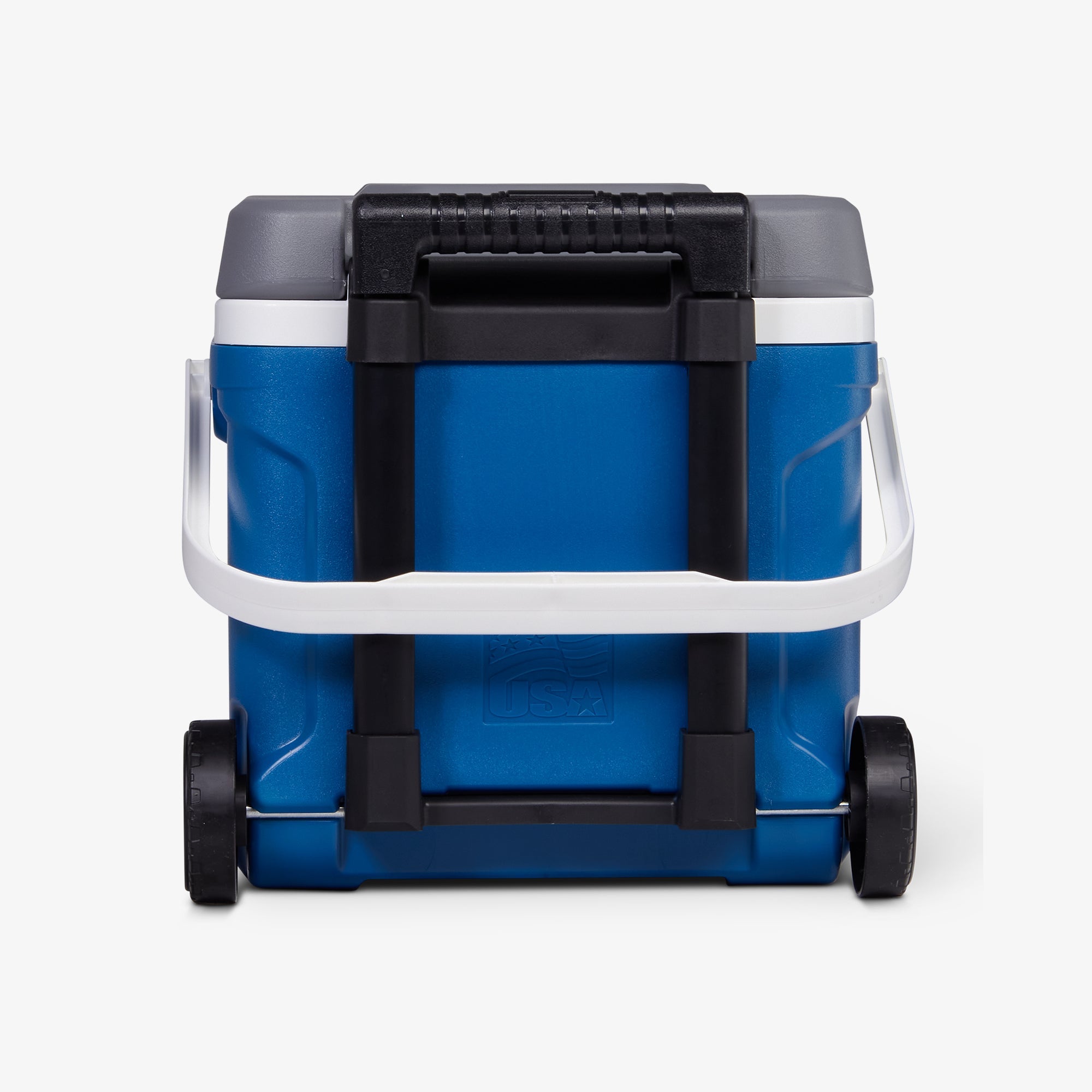 Latitude 16 Qt Roller Cooler V3 - Blue - Back View