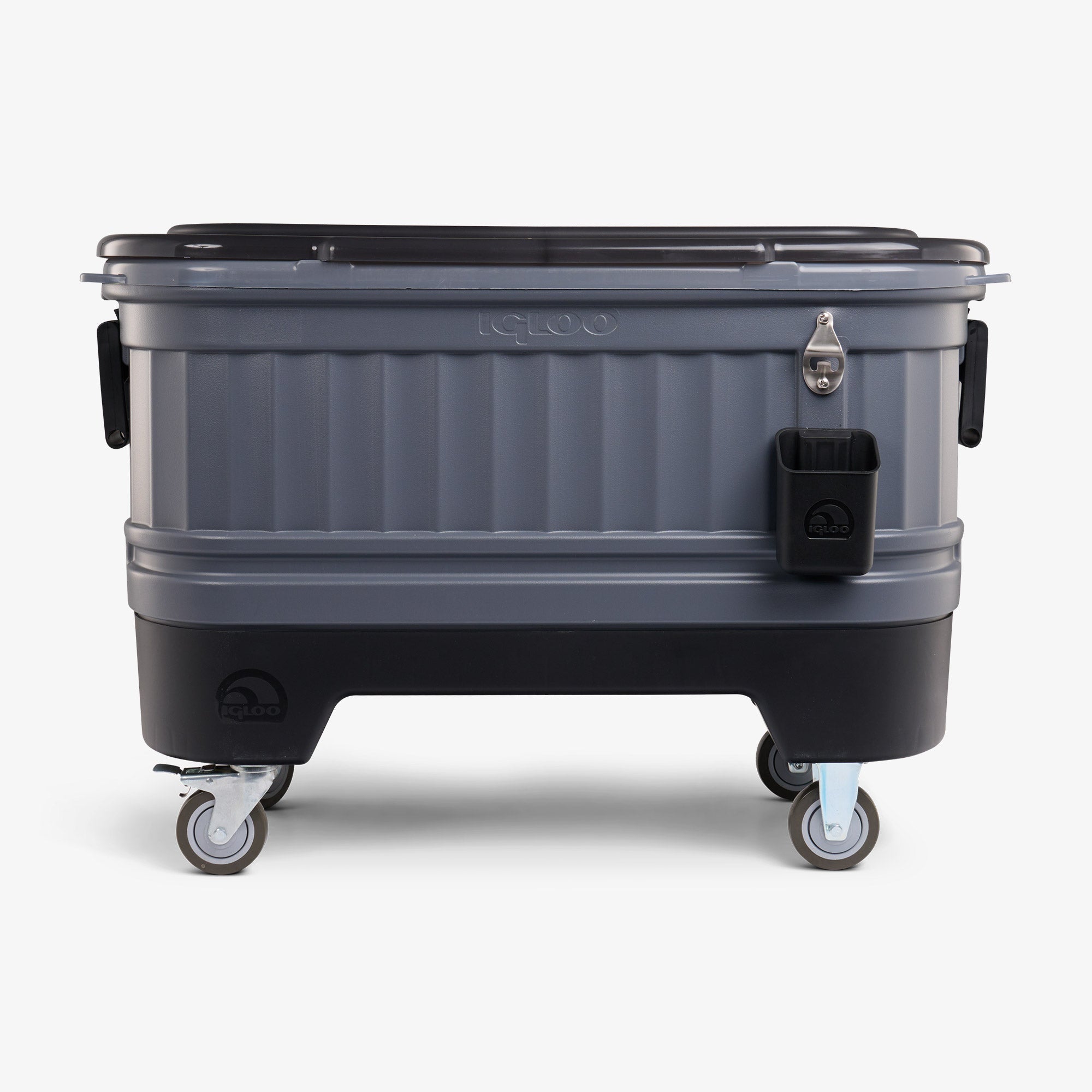 Party Bar 125 Qt Cooler T7 - Carbonite - Front View