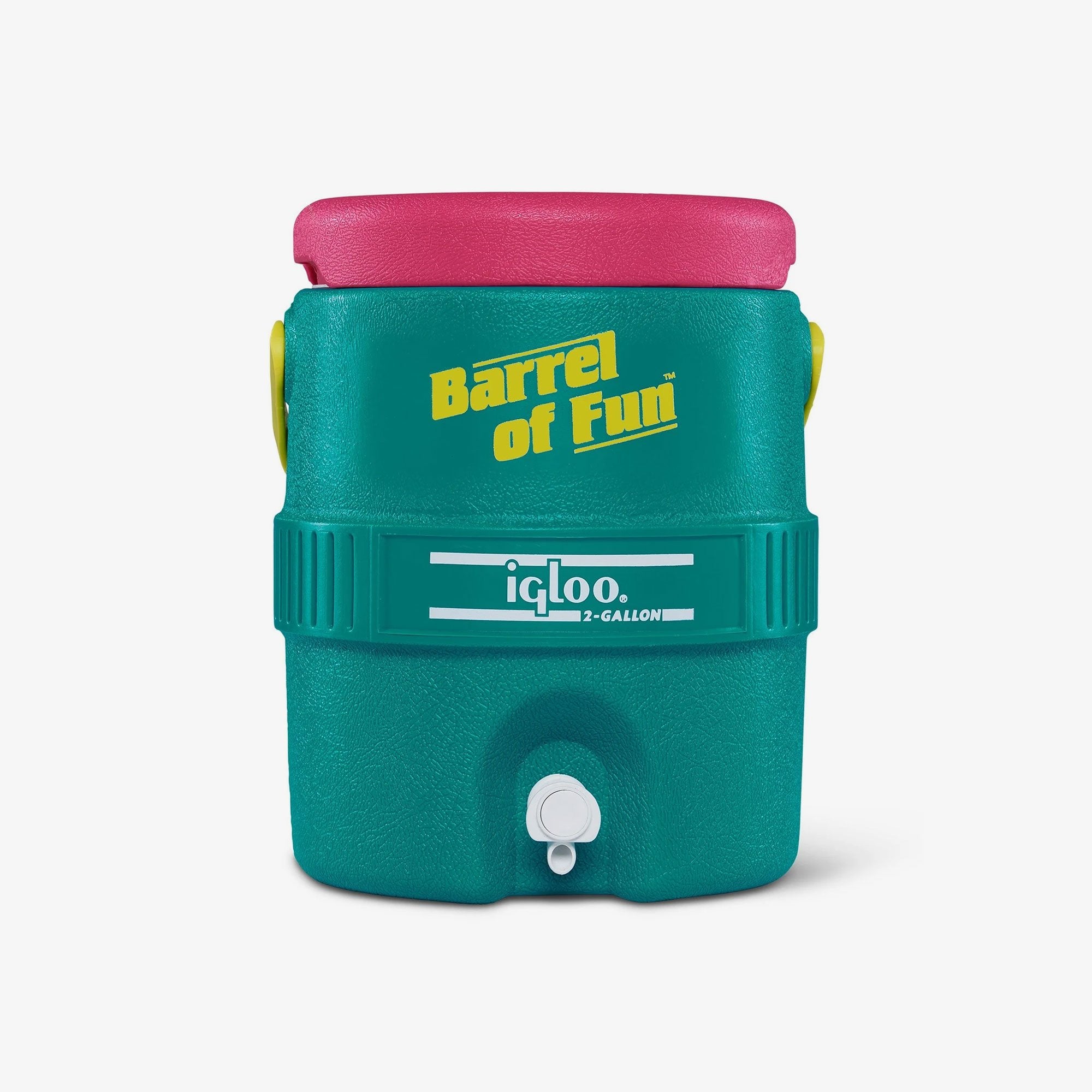 Retro Barrel of Fun 2 Gallon Jug F9 - Jade - Product View
