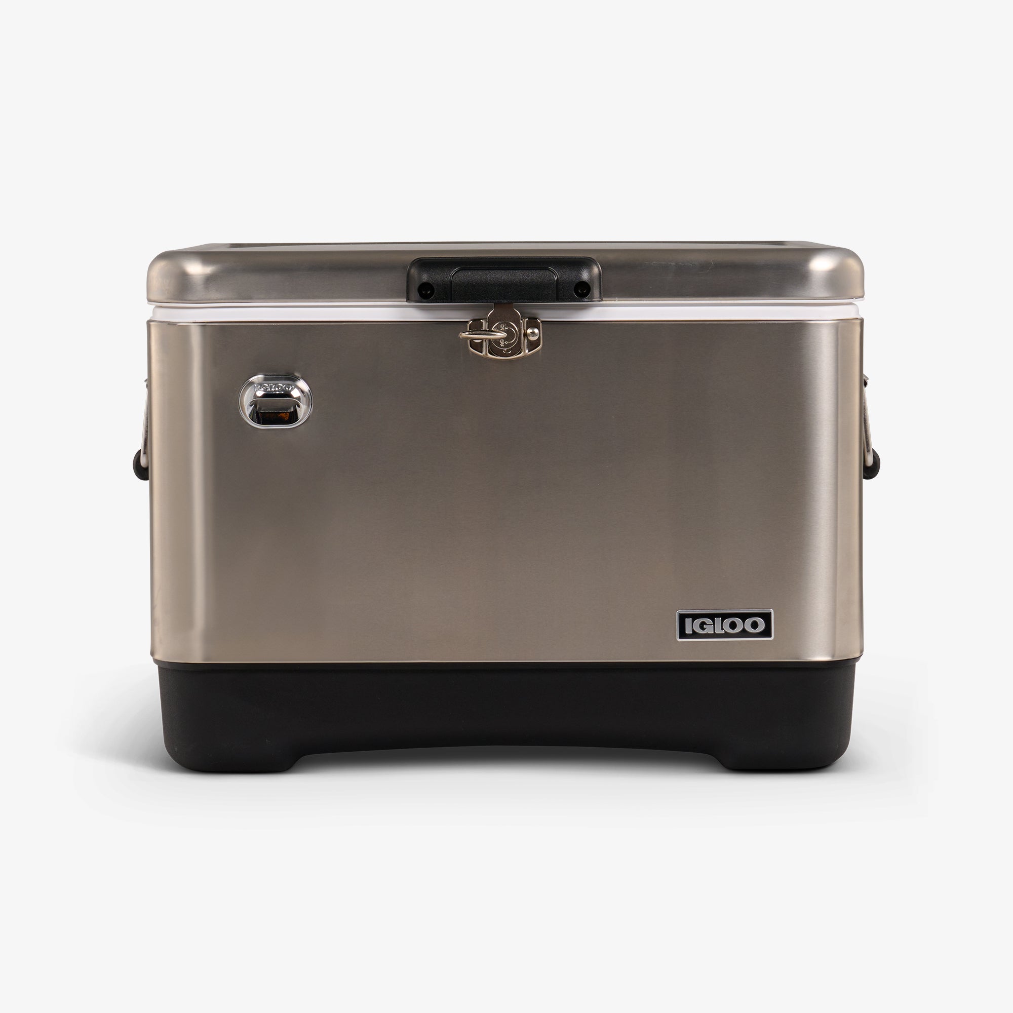 Legacy 54 Qt Cooler E1 - Stainless Steel - Front View
