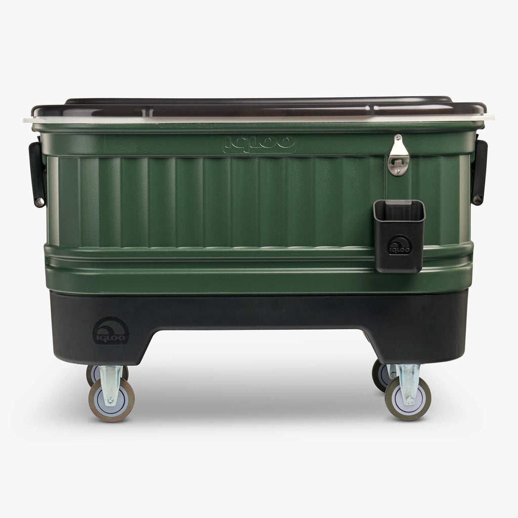 Party Bar 125 Qt Cooler T7 - Oil Green - Front View