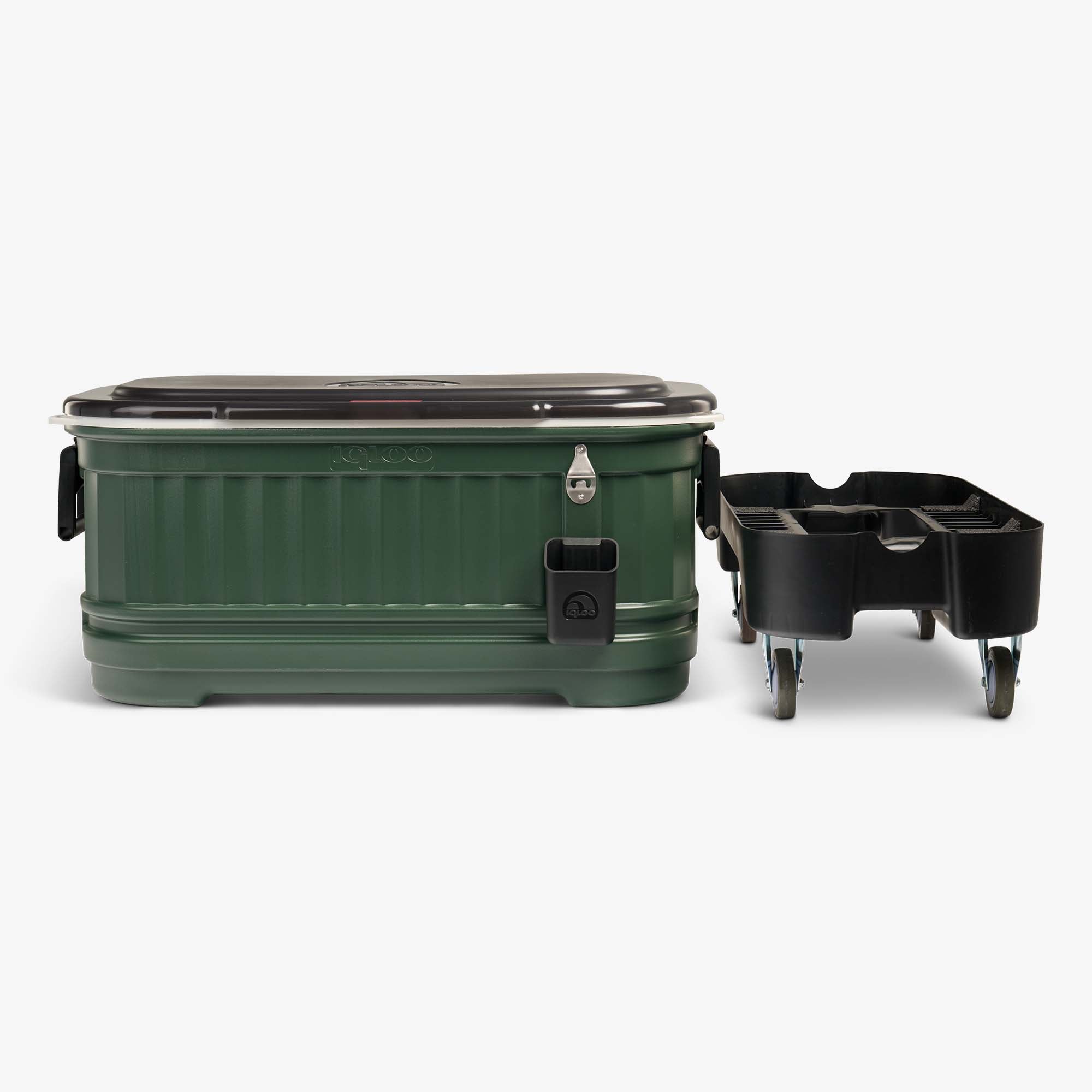 Party Bar 125 Qt Cooler T7 - Oil Green - Strap View
