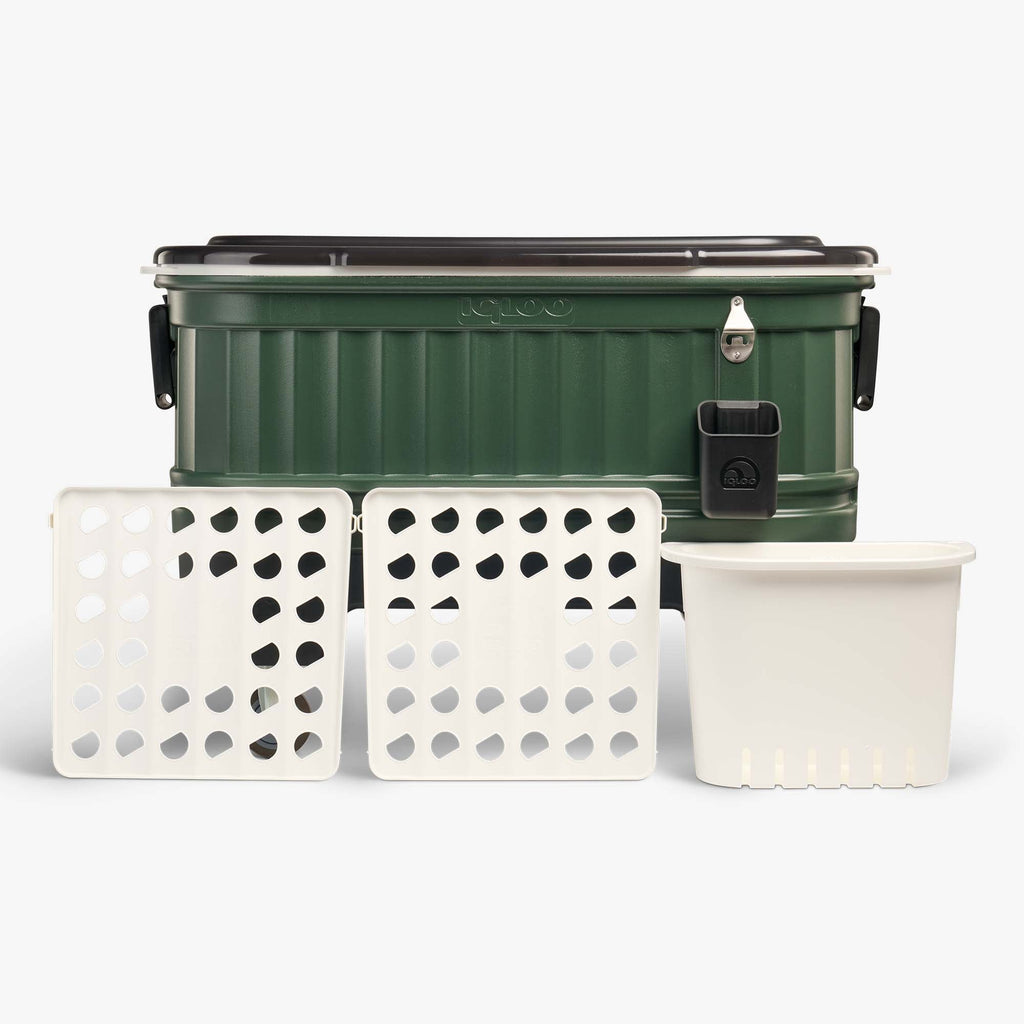 Party Bar 125 Qt Cooler T7 - Oil Green - Product View