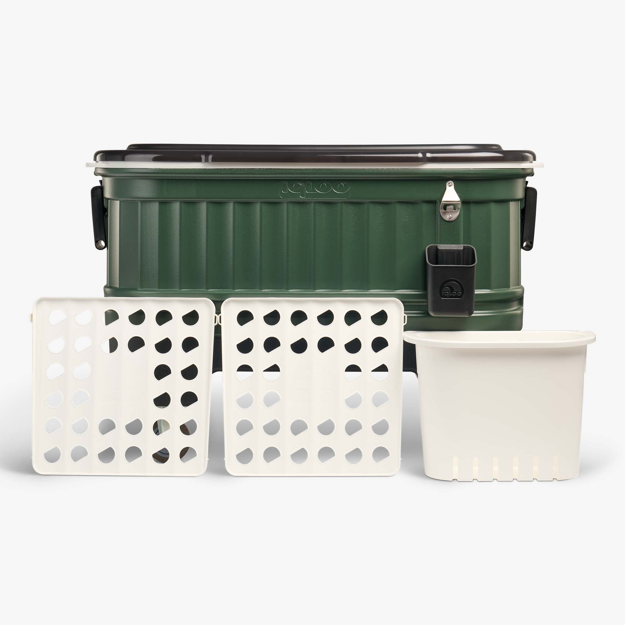 Party Bar 125 Qt Cooler T7 - Oil Green - Product View