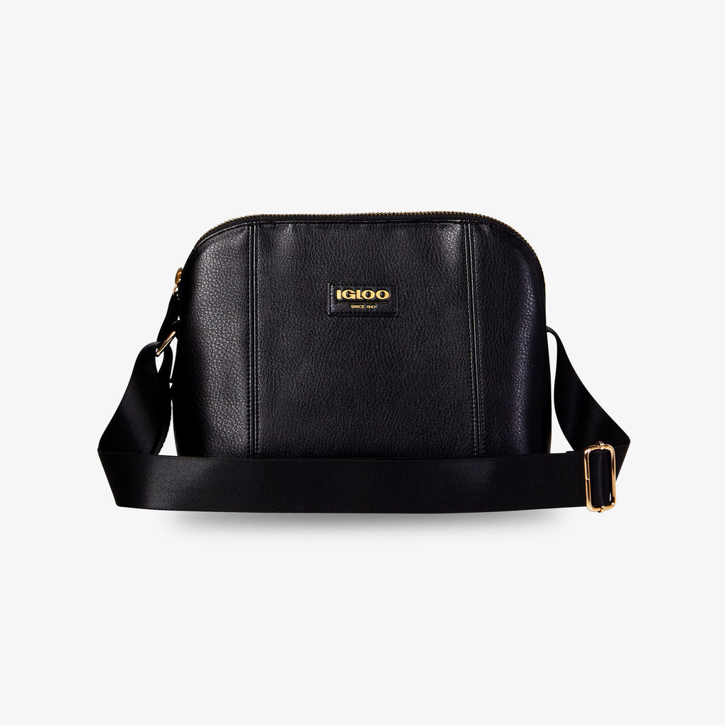 Igloo Luxe® Crossbody Cooler Bag E4 - Black - Front View