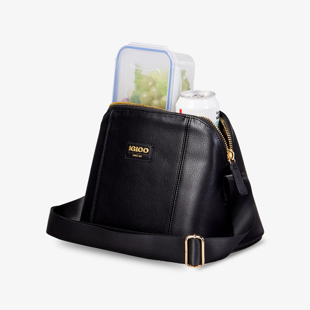 Igloo Luxe® Crossbody Cooler Bag E4 - Black - Product View