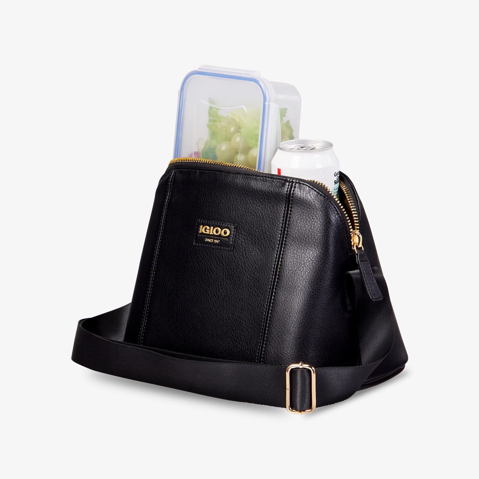 Igloo Luxe® Crossbody Cooler Bag E4 - Black - Product View
