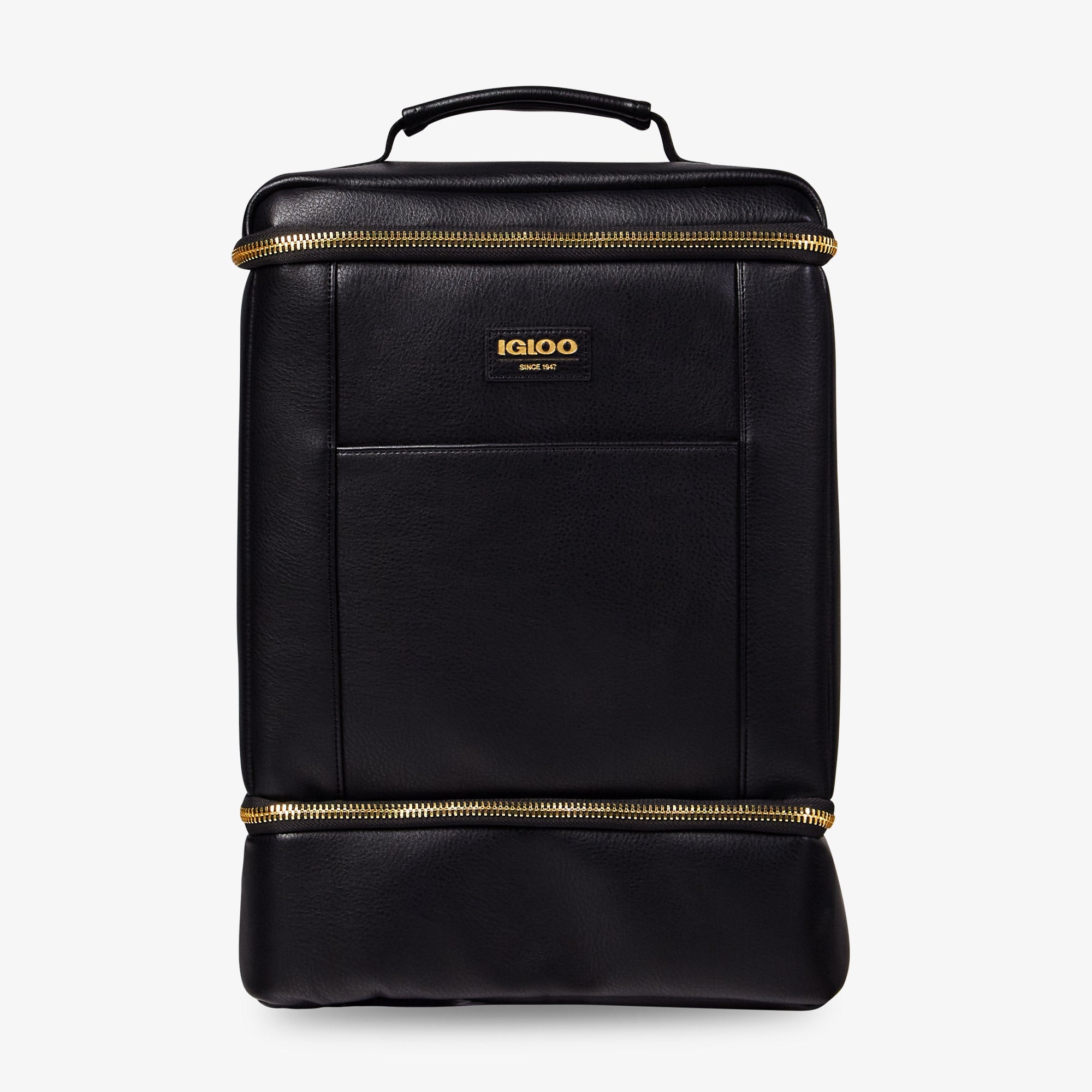 Igloo Luxe® Dual Compartment Backpack C7 - Black - Front View