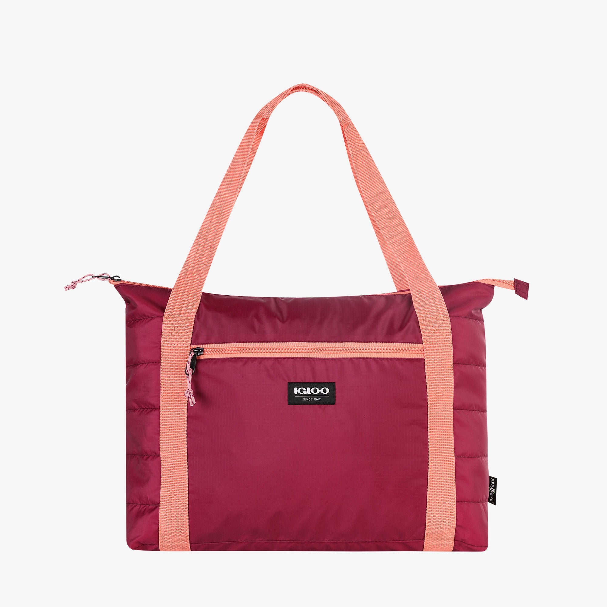 Packable Puffer 20-Can Cooler Bag L7 - Magenta - Product View