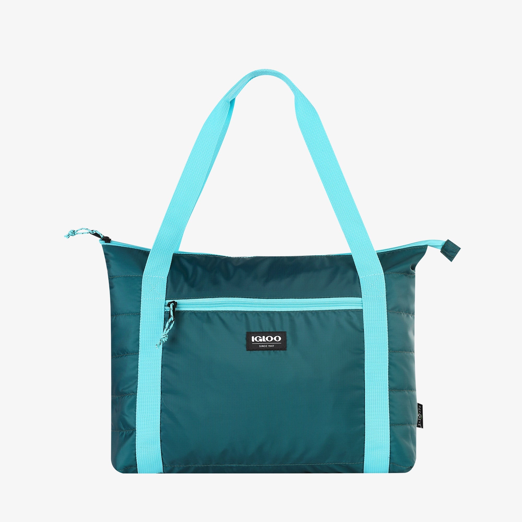 Packable Puffer 20-Can Cooler Bag L7 - Teal - Product View