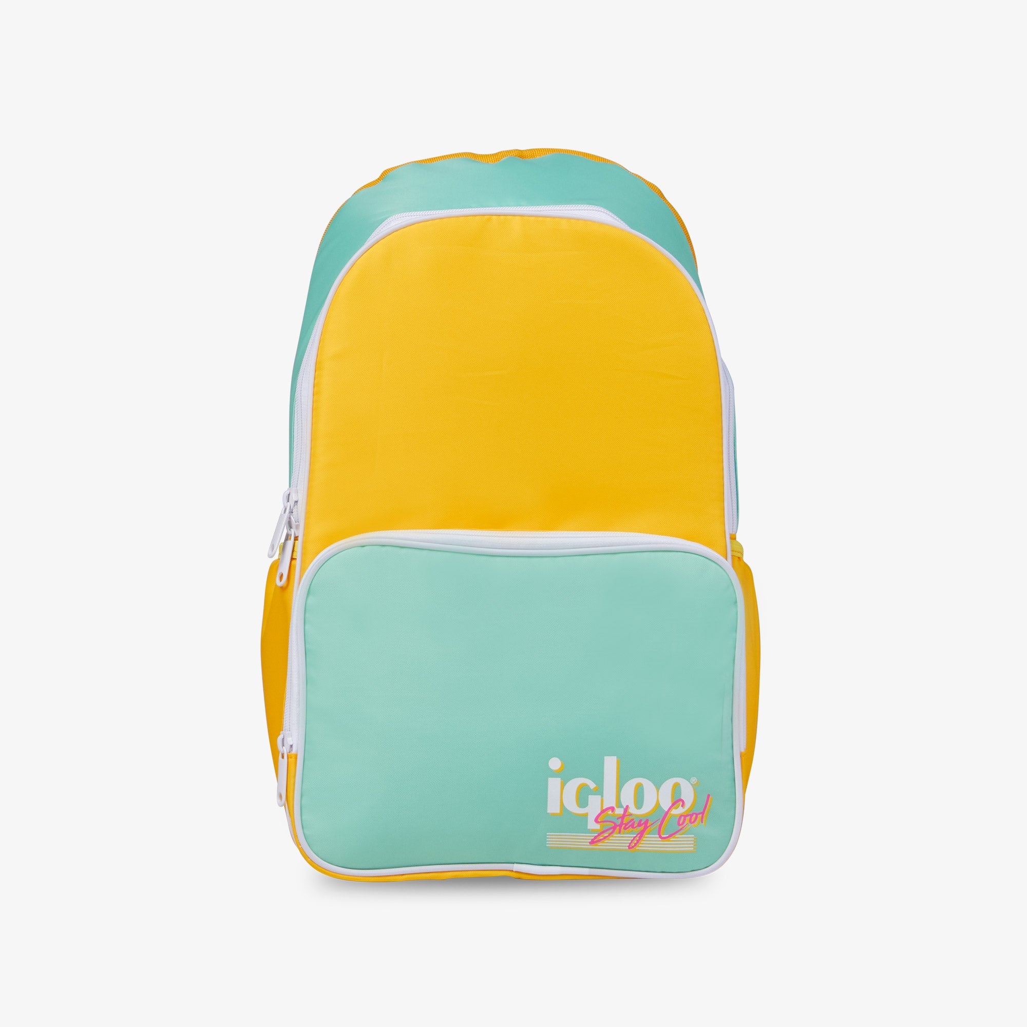 Retro Backpack Cooler Z5 - Yellow - Front View