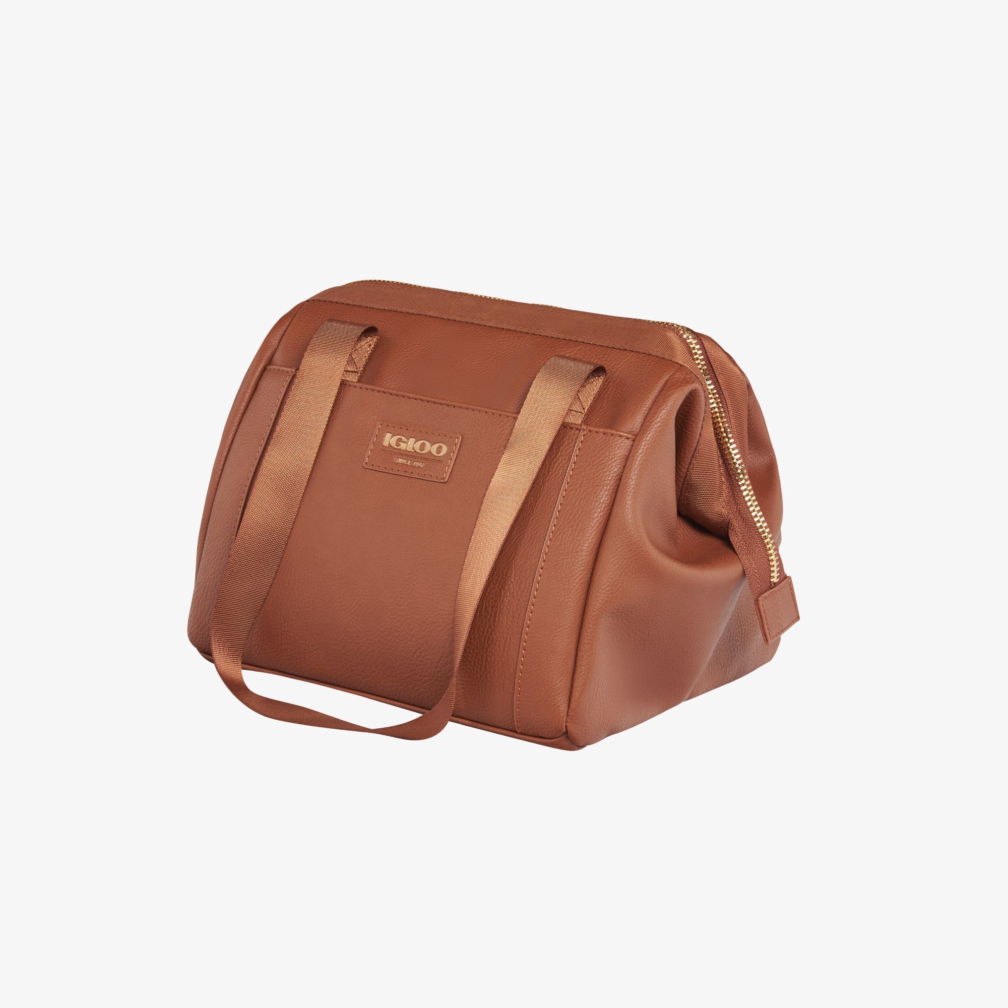 Igloo Luxe® Lunch Tote Cooler Bag Q7 - Cognac - Product View