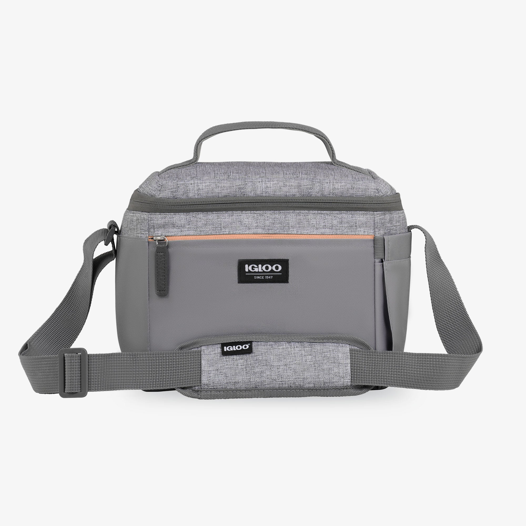 Everyday Lunch Rounded Cube Cooler Bag H3 - Gray - Front View