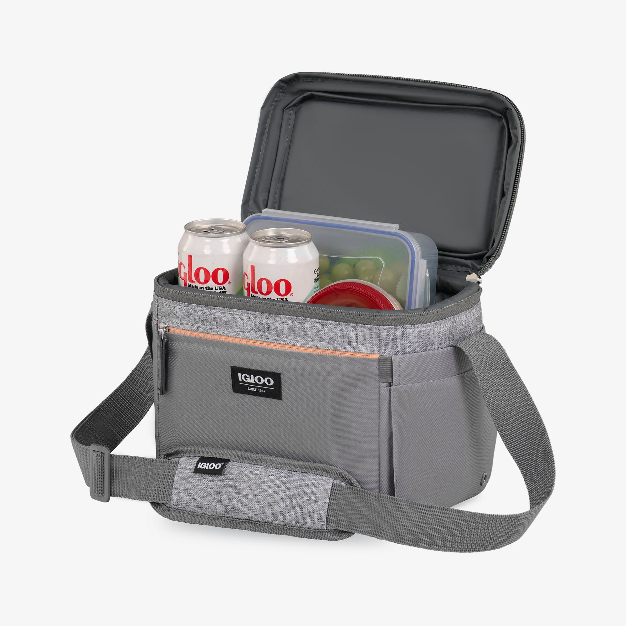Everyday Lunch Rounded Cube Cooler Bag H3 - Gray - Product View