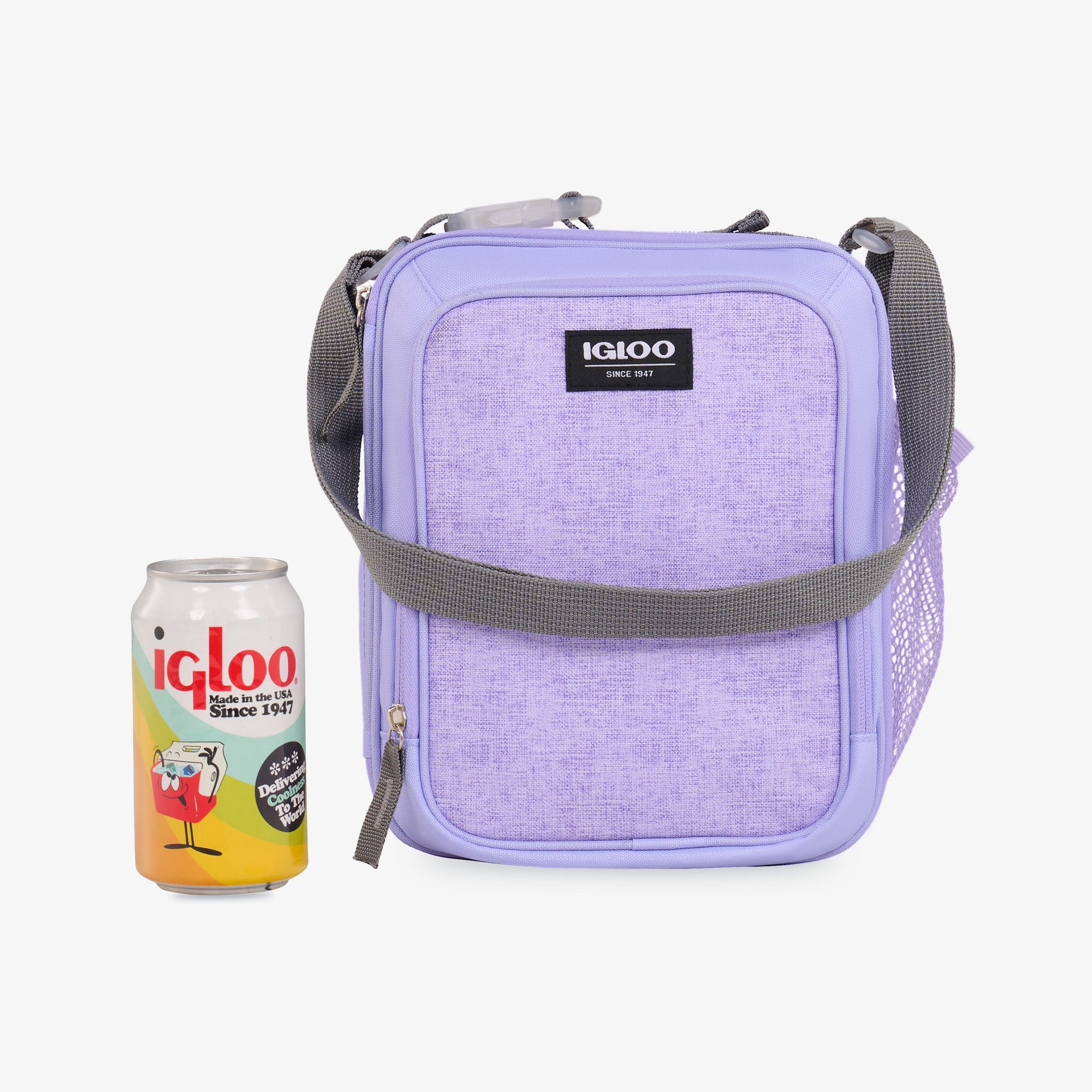 Kids Everyday Lunch Vertical Cooler Bag H3 - Lilac - Size View