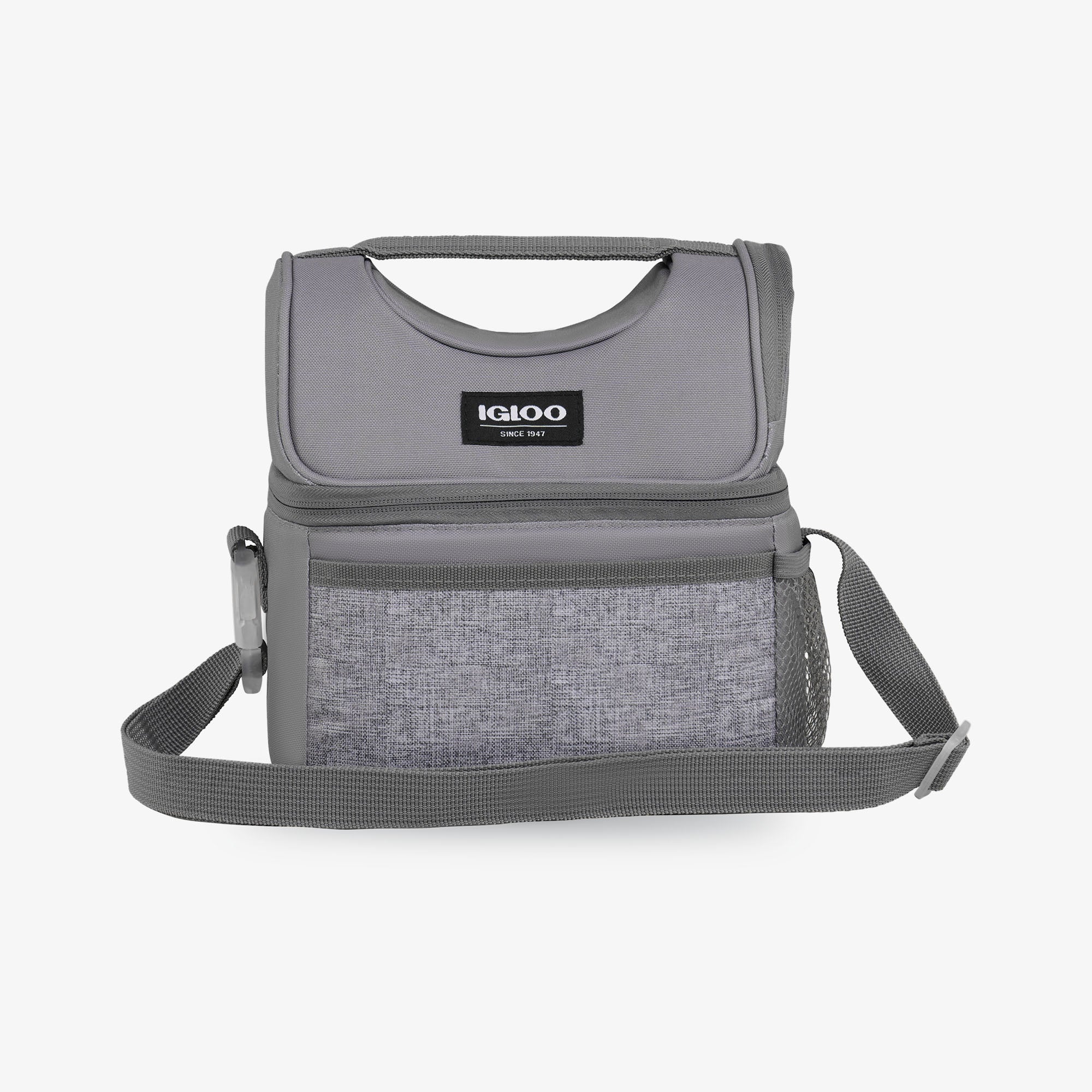 Kids Everyday Lunch Gripper Cooler Bag U7 - Gray - Front View