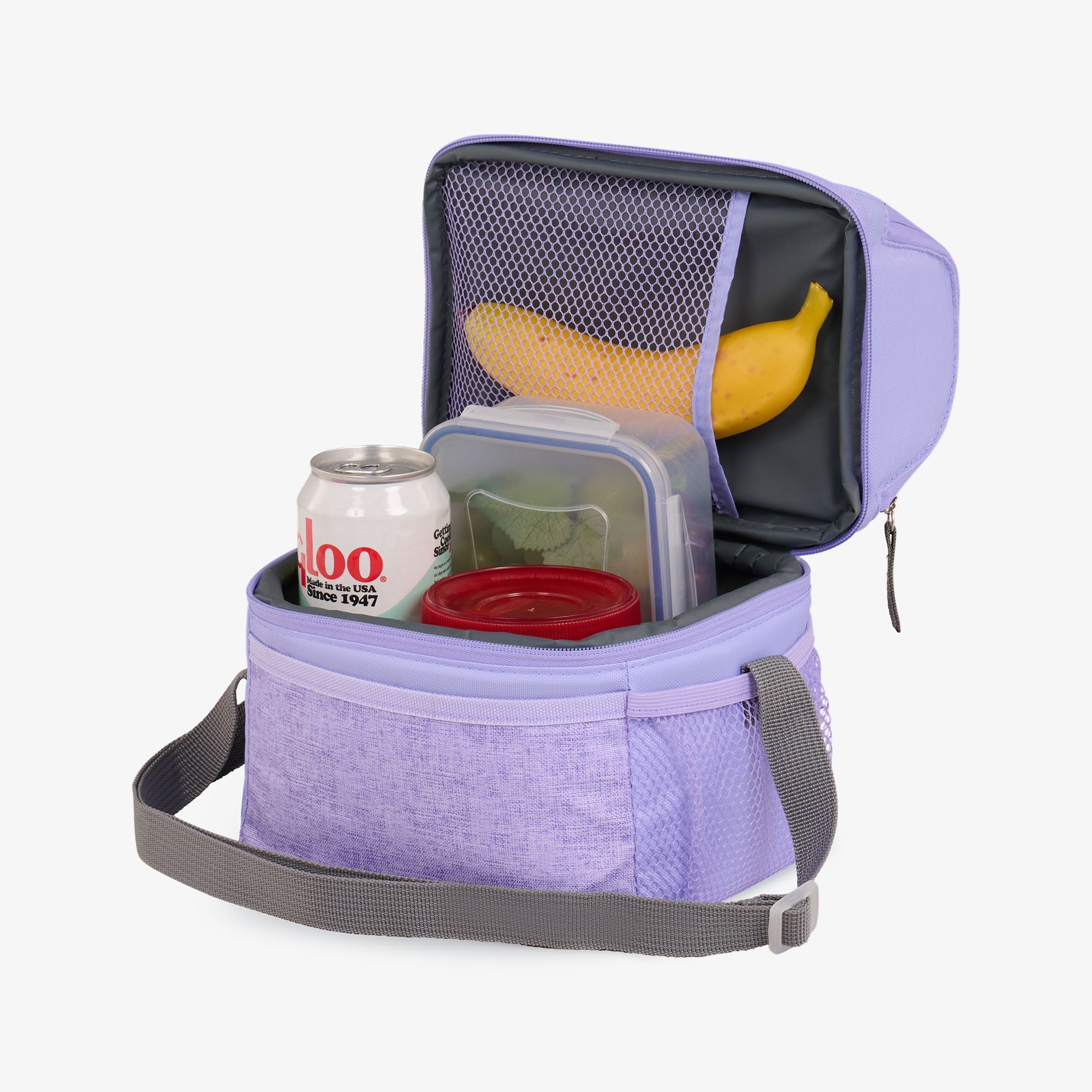 Kids Everyday Lunch Gripper Cooler Bag U7 - Lilac - Product View