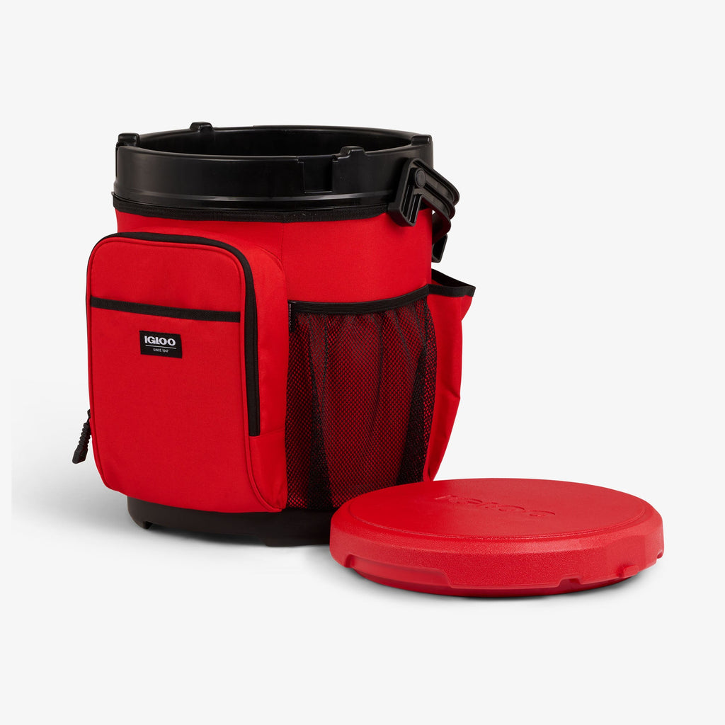 20 Qt Cooler Bucket B3 - Red Heat - Open View