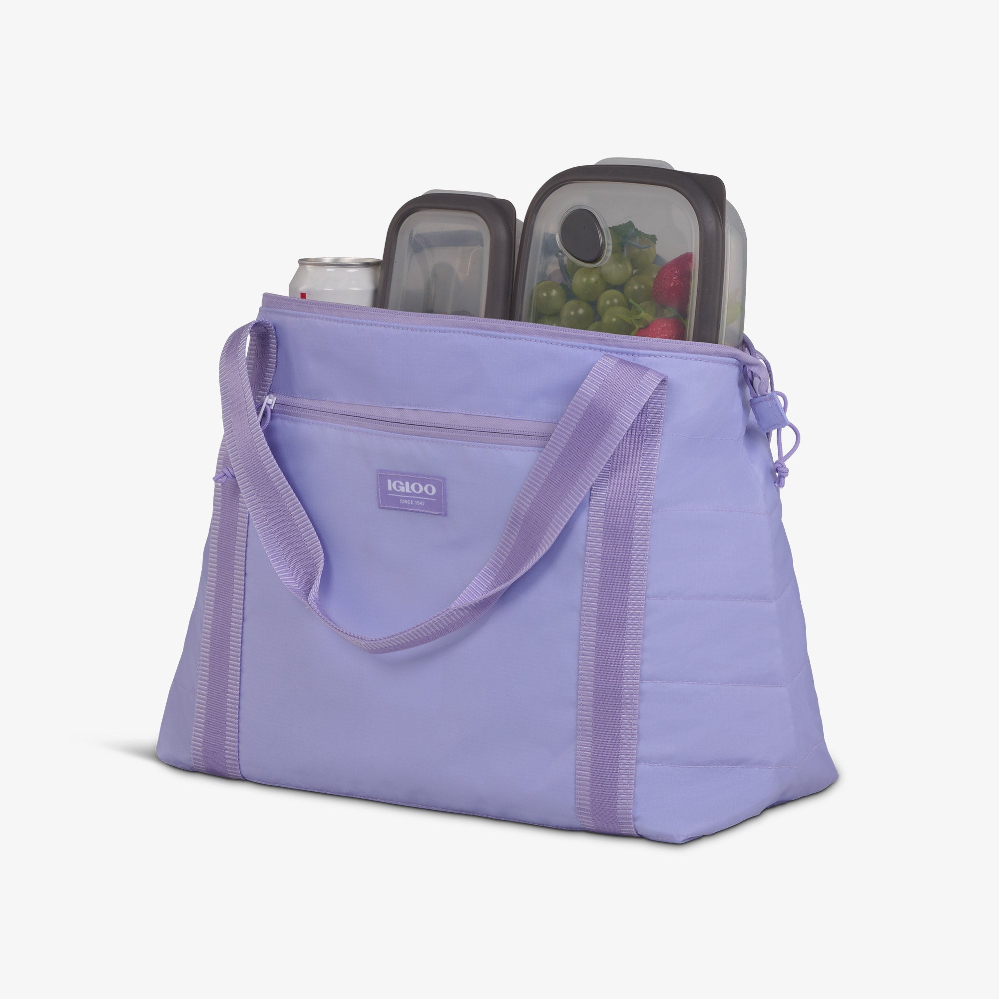 Packable Puffer 20-Can Cooler Bag L7 - Lilac - Product View