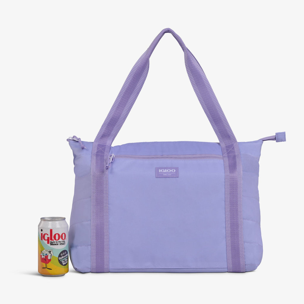 Packable Puffer 20-Can Cooler Bag L7 - Lilac - Product View