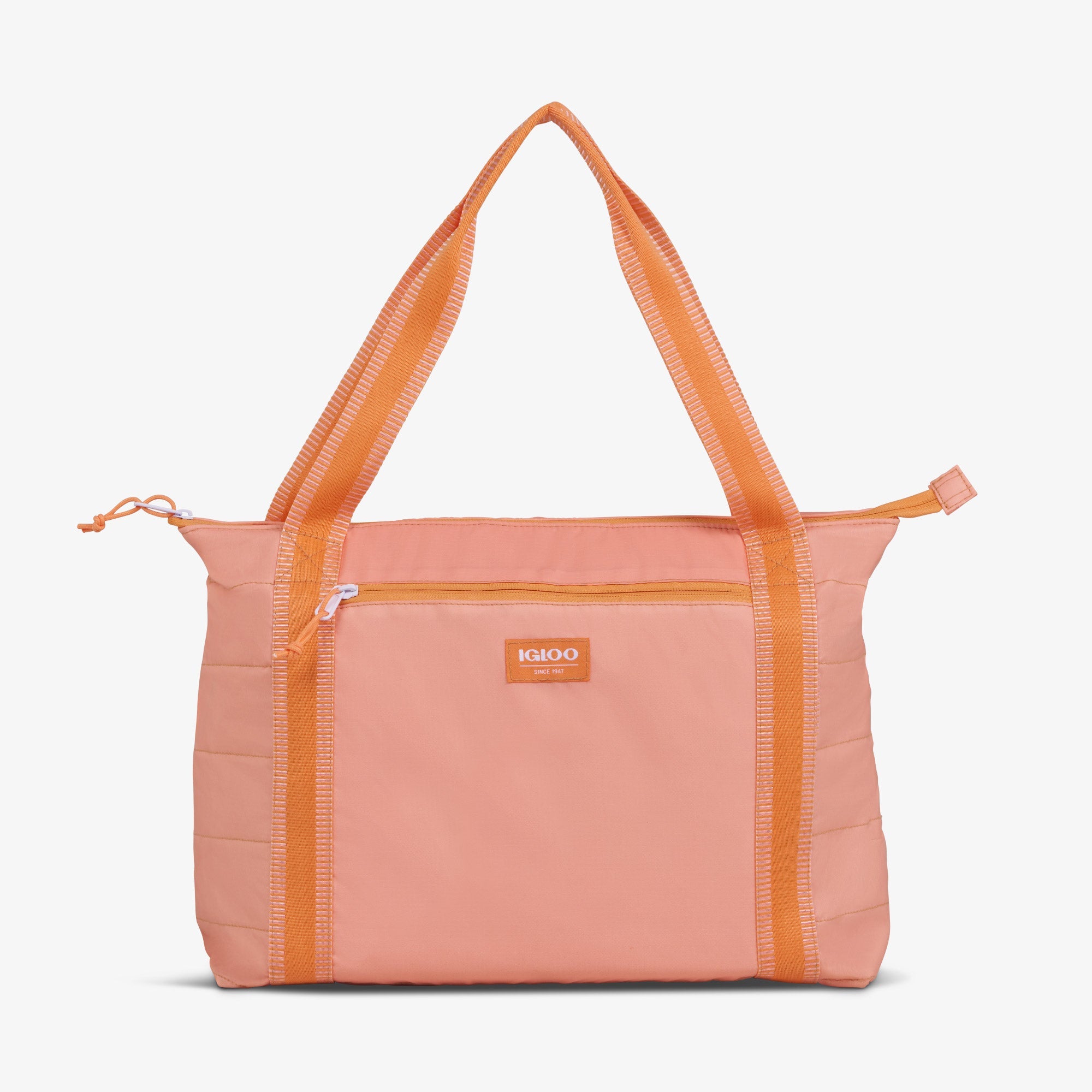 Packable Puffer 20-Can Cooler Bag L7 - Apricot - Front View