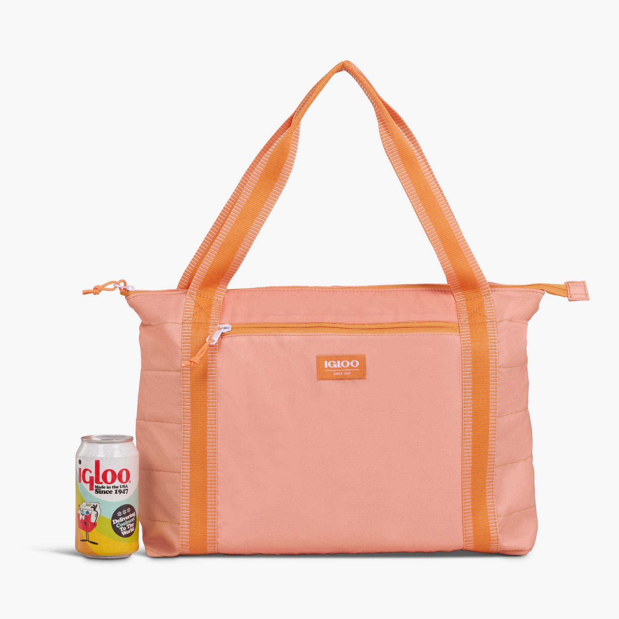 Packable Puffer 20-Can Cooler Bag L7 - Apricot - Size View