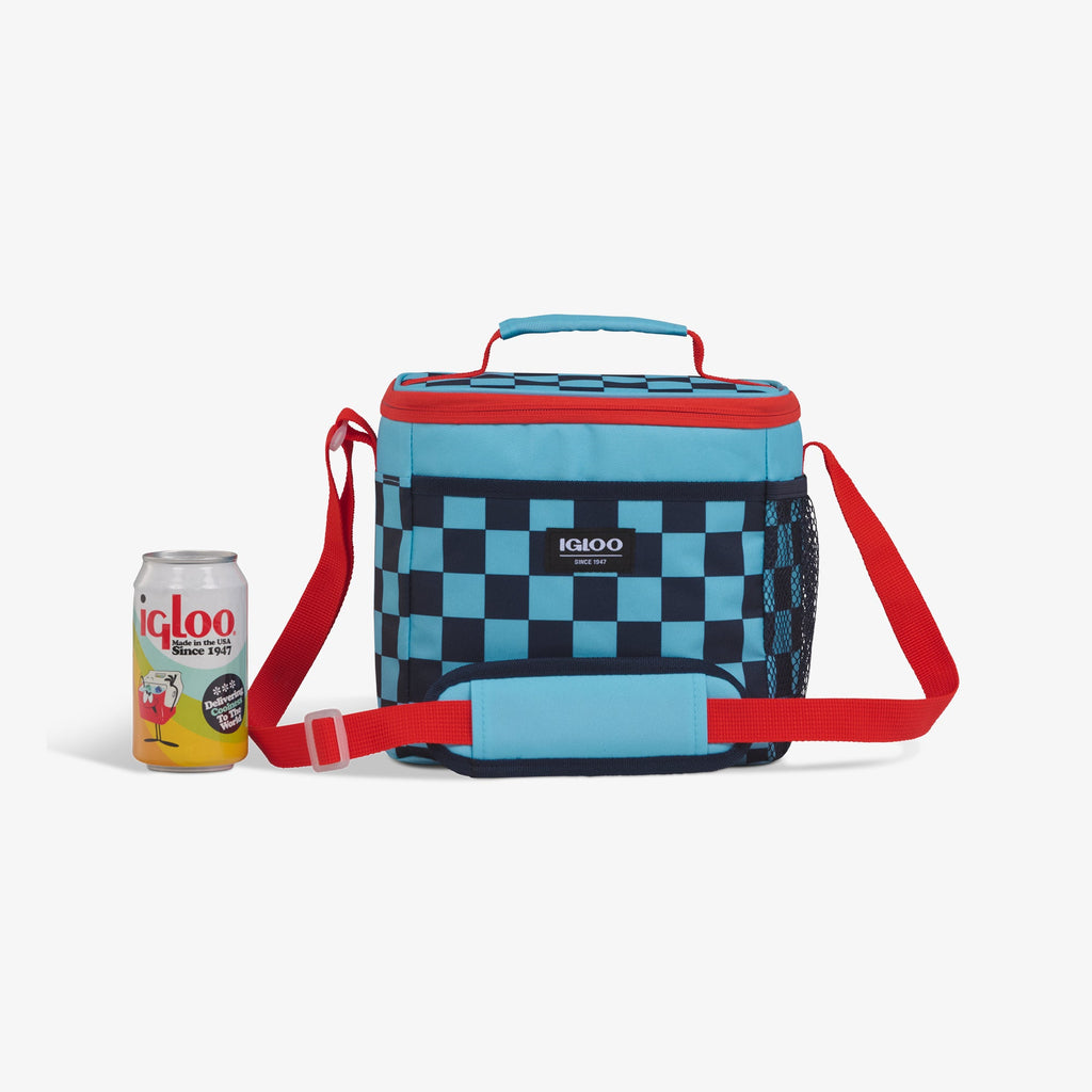 Kids Square Lunch Bag U6 - Checkers - Size View