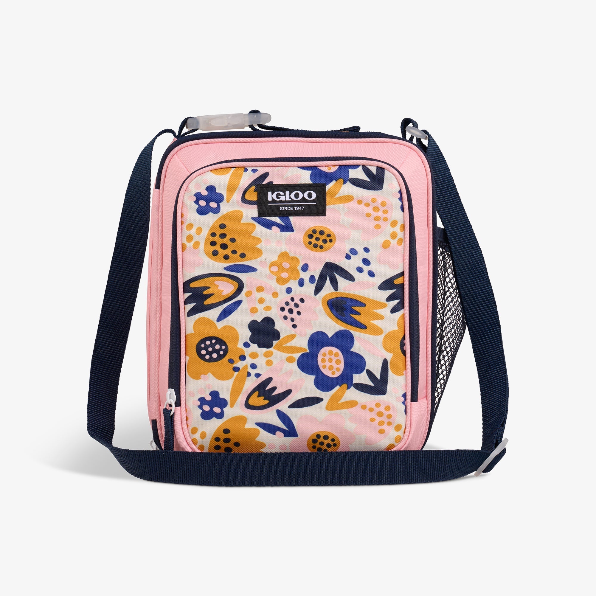 Kids Everyday Lunch Vertical Cooler Bag H3 - Floral - Front View