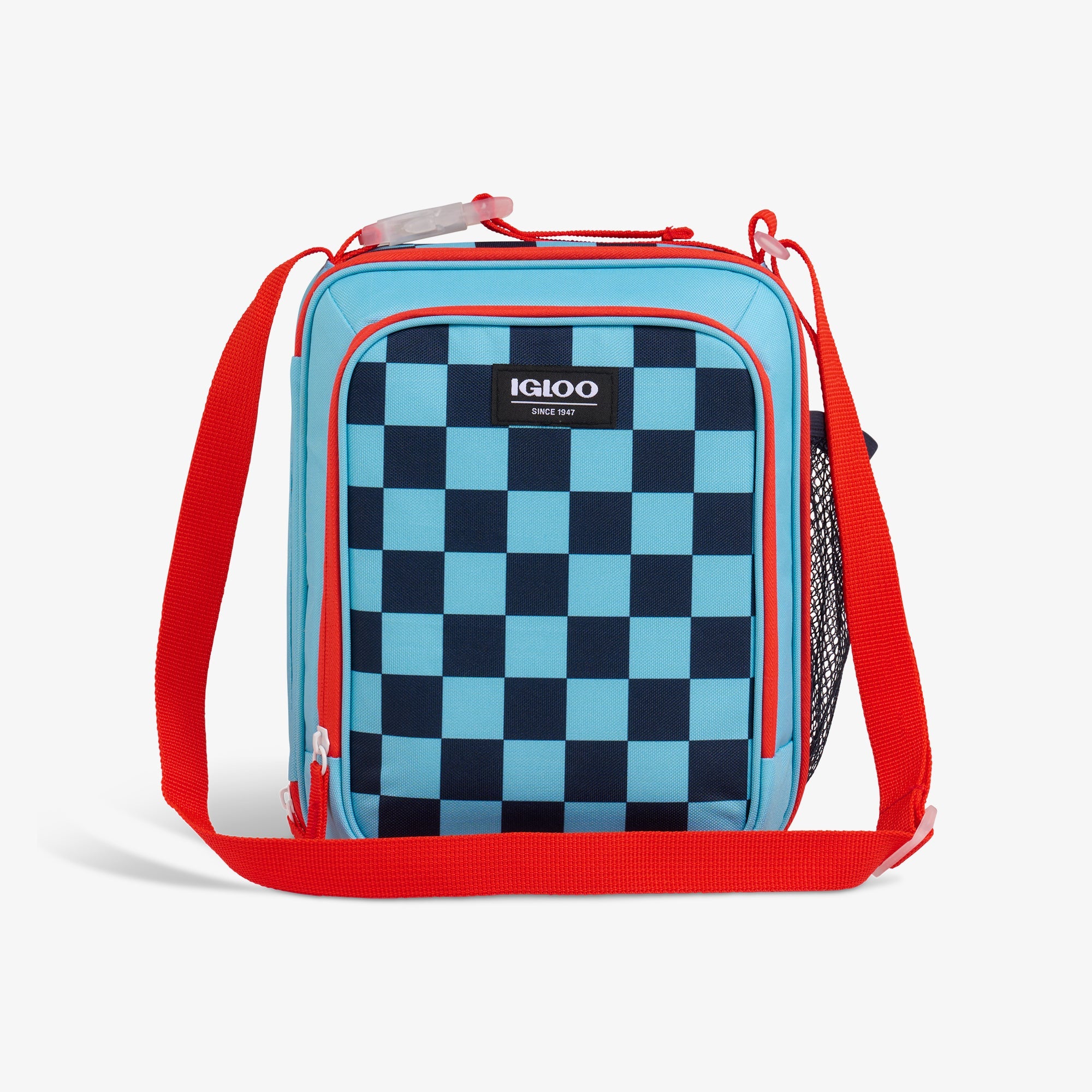 Kids Everyday Lunch Vertical Cooler Bag H3 - Checkers - Front View