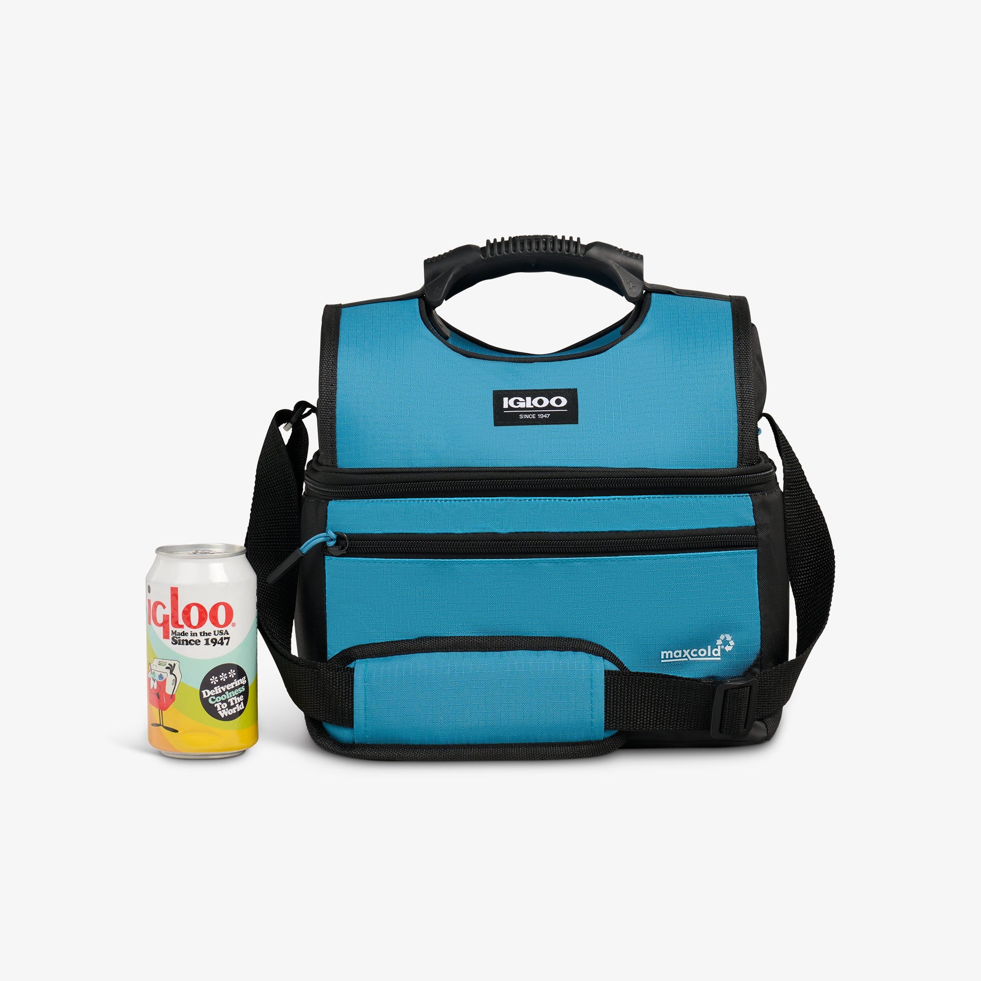 Latitude Gripper 16-Can Cooler Bag Z7 - Modern Blue - Size View