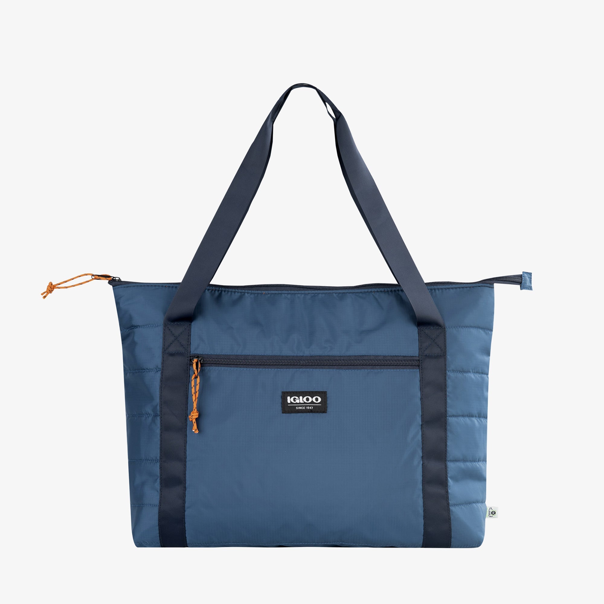 Packable Puffer 20-Can Cooler Bag L7 - Denim - Product View