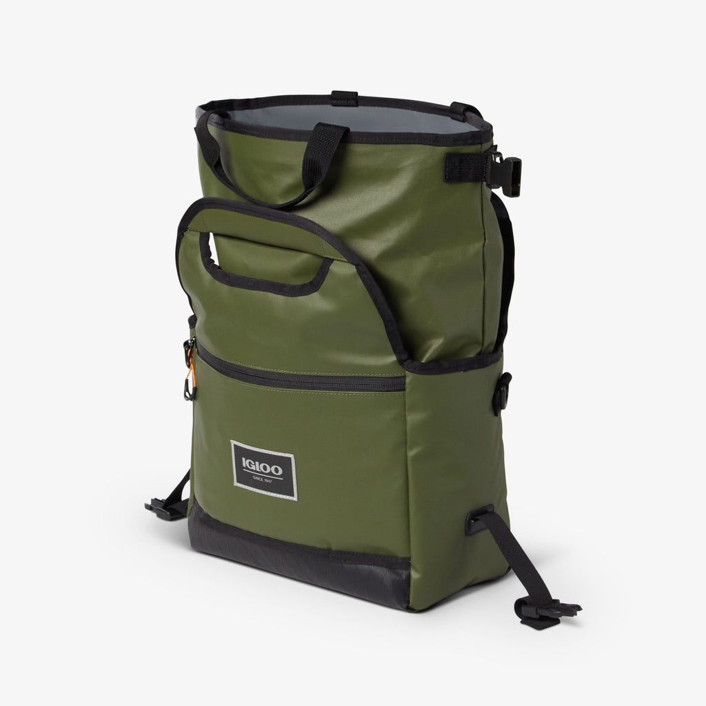 Pursuit 16-Can Lunch Bag O6 - Chive - Open View