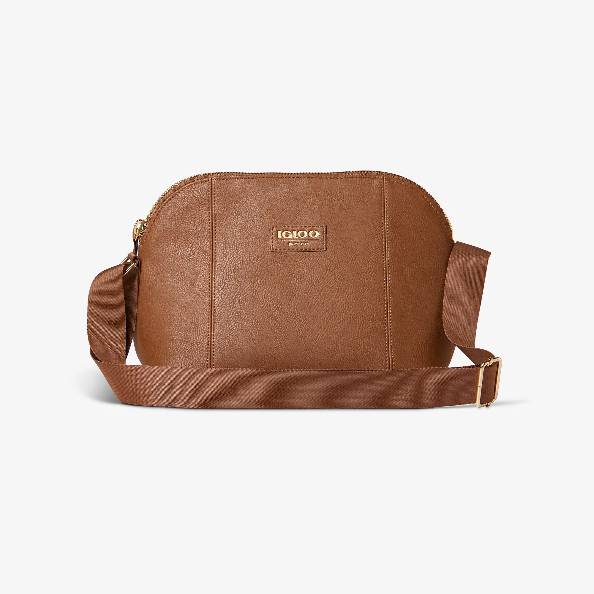 Igloo Luxe® Crossbody Cooler Bag E4 - Cognac - Product View