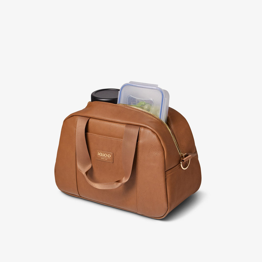 Igloo Luxe® Satchel Cooler Bag C2 - Cognac - Product View