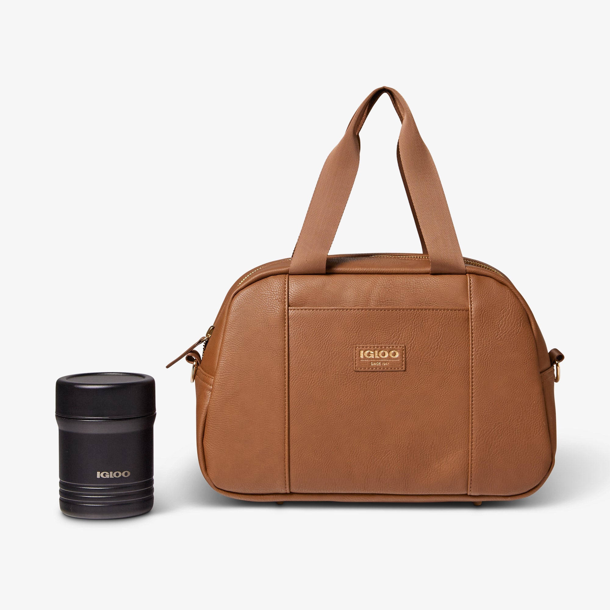 Igloo Luxe® Satchel Cooler Bag C2 - Cognac - Product View