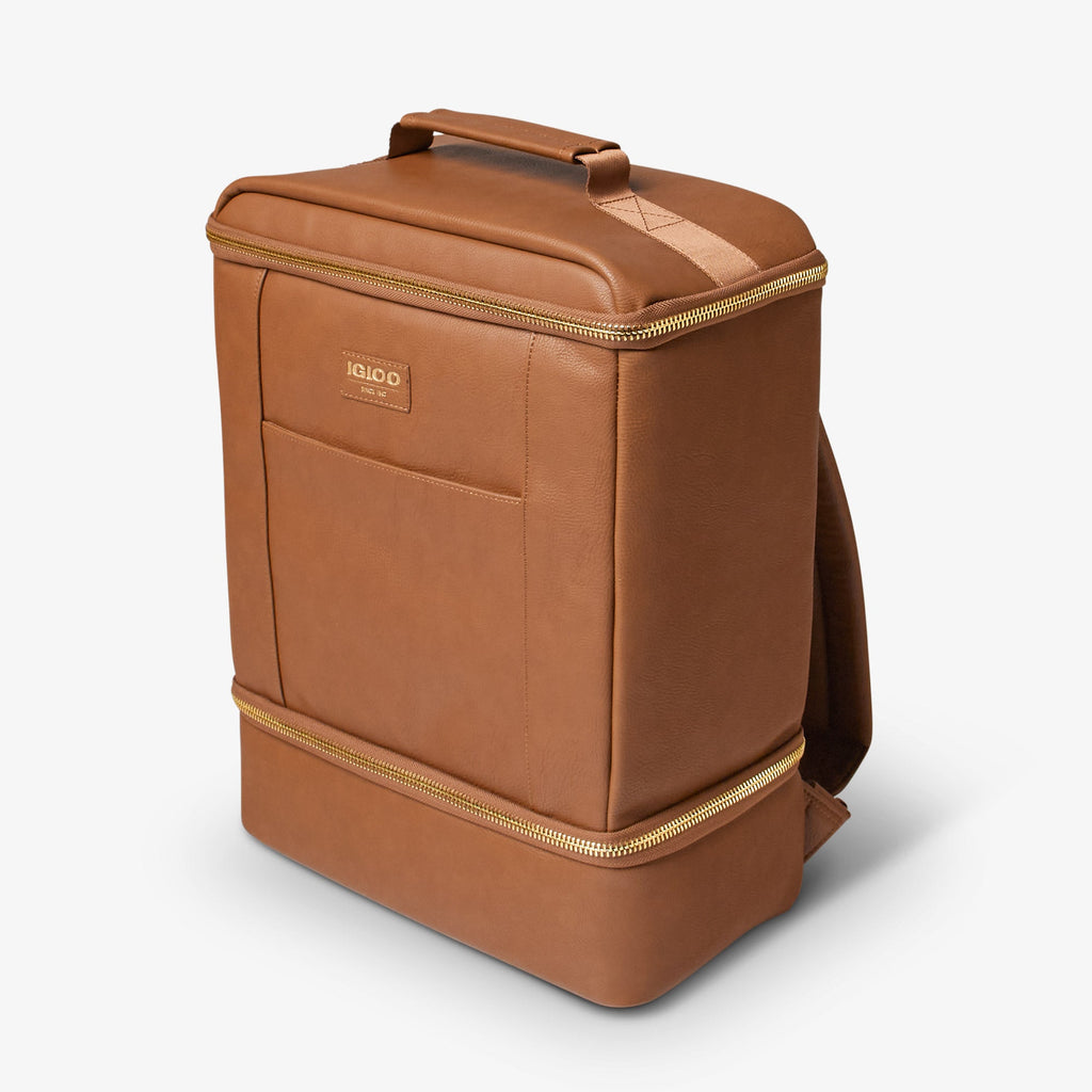 Igloo Luxe® Dual Compartment Backpack C7 - Cognac - Product View