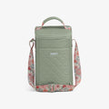 Floral MaxCold® DUO Vertical Crossbody Cooler Bag S2 - Sage - Front View