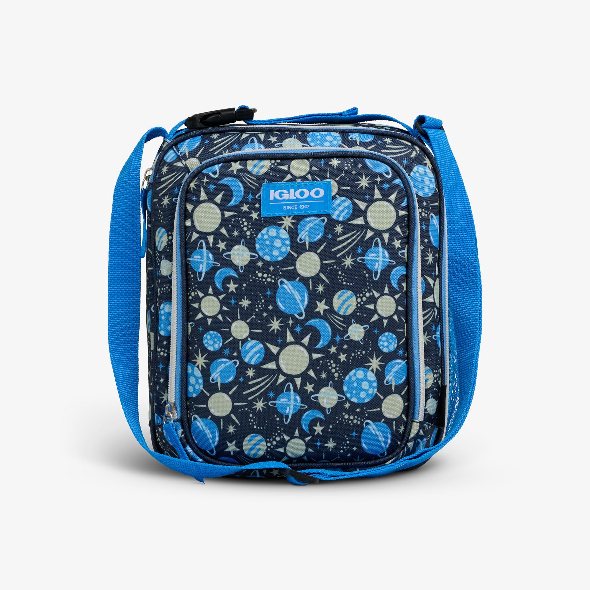 Kids Lunch Glow Vertical Cooler + Bento Box R4 - Cosmic Glow - Front View